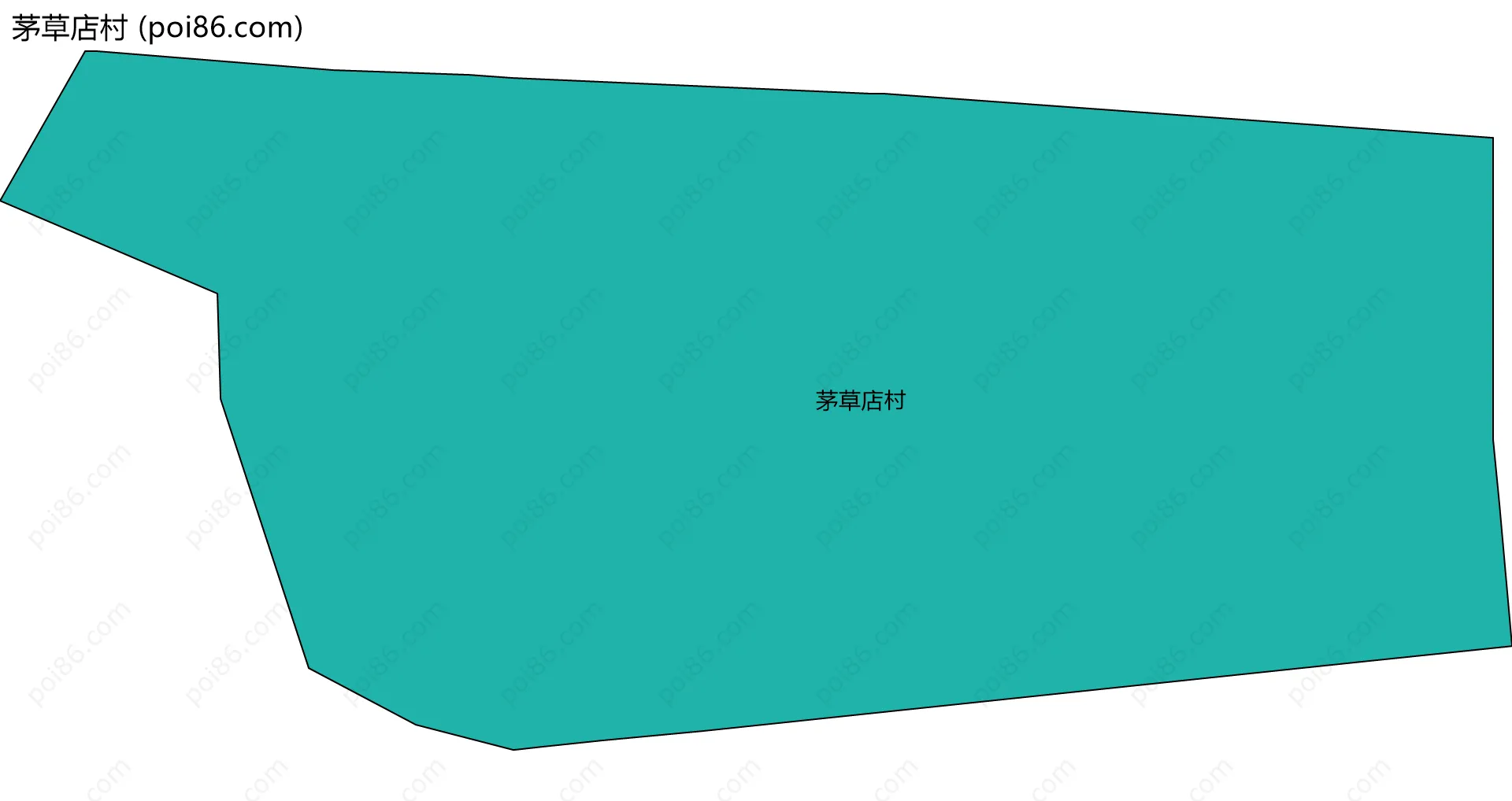 茅草店村边界地图