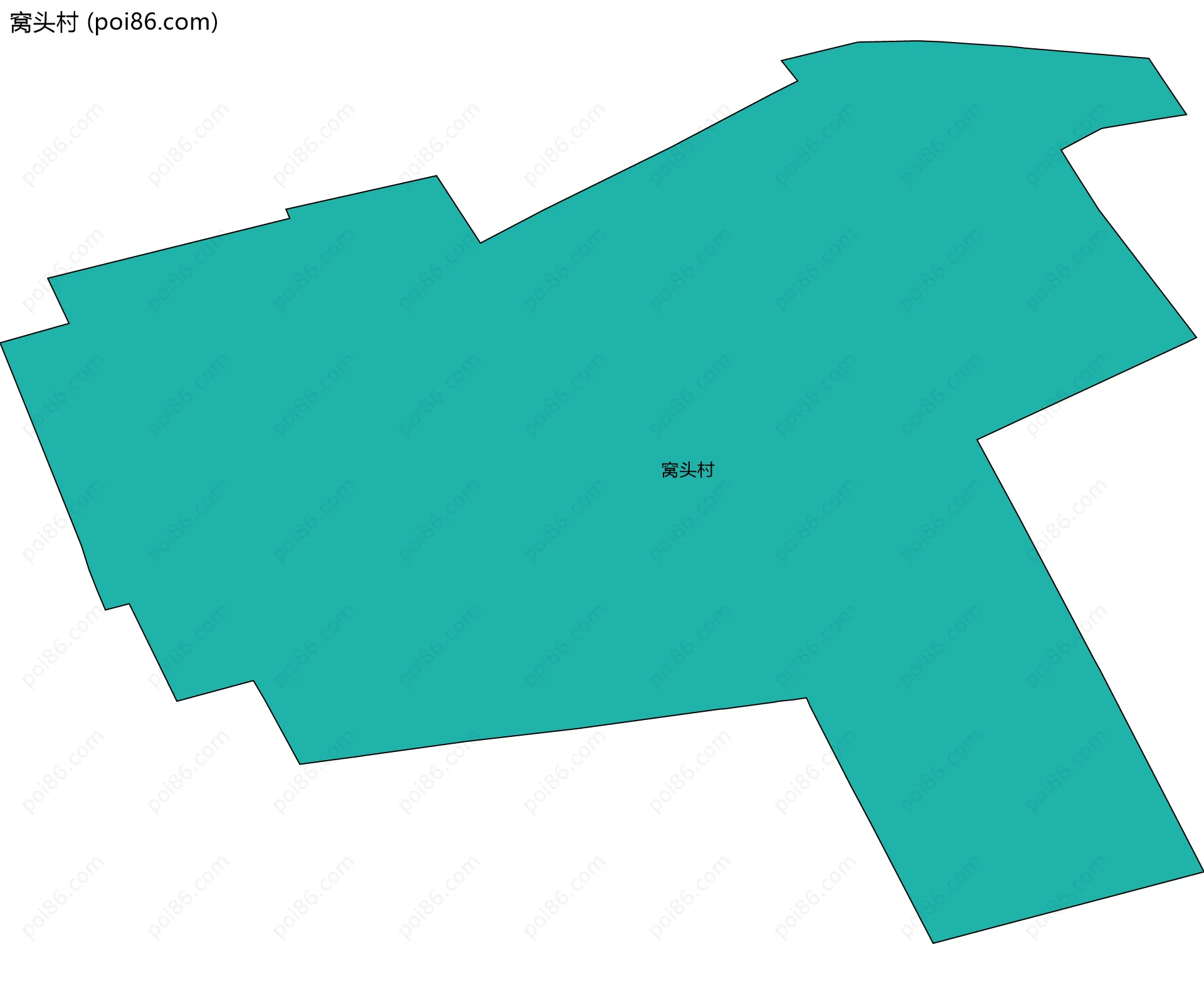 窝头村边界地图