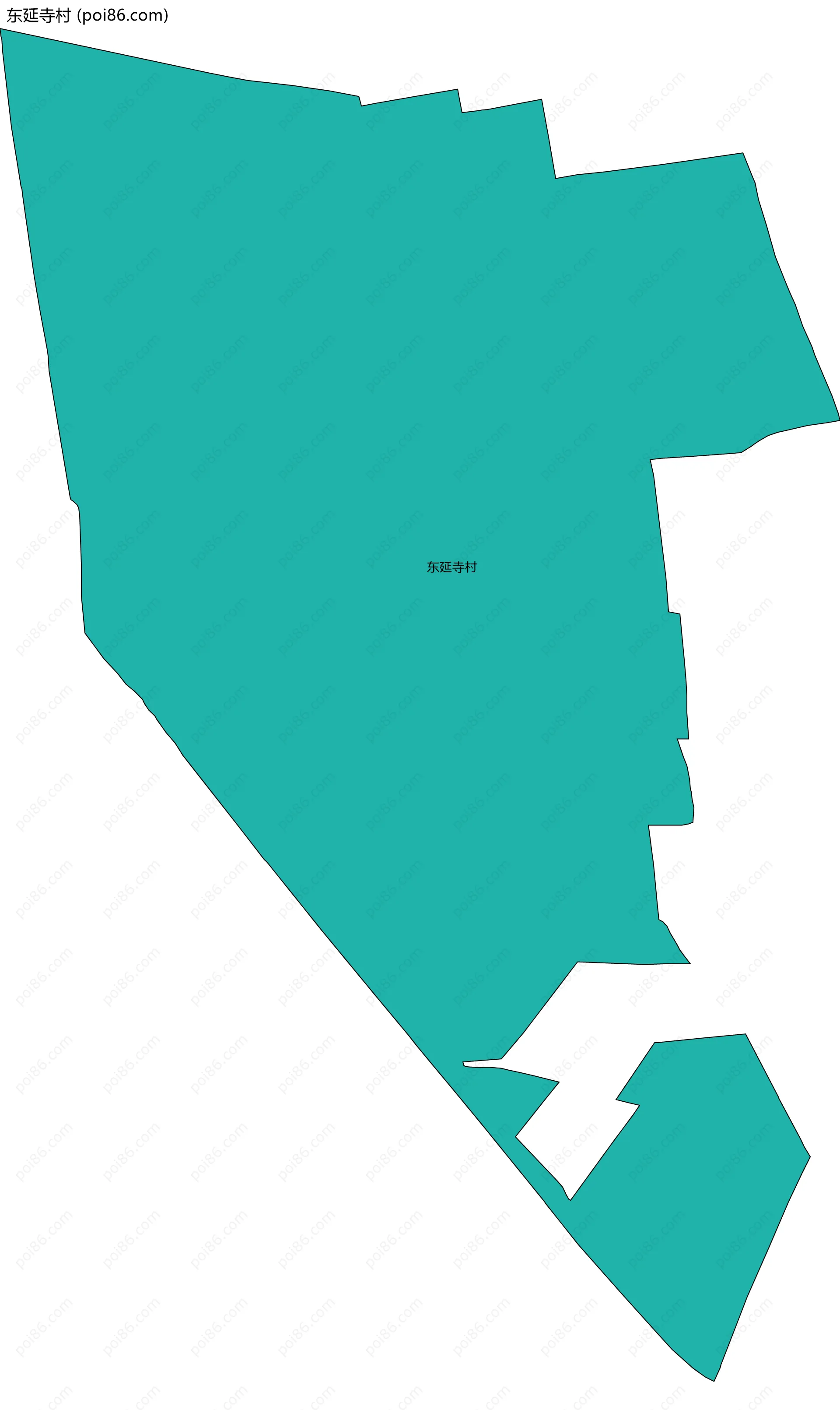 东延寺村边界地图