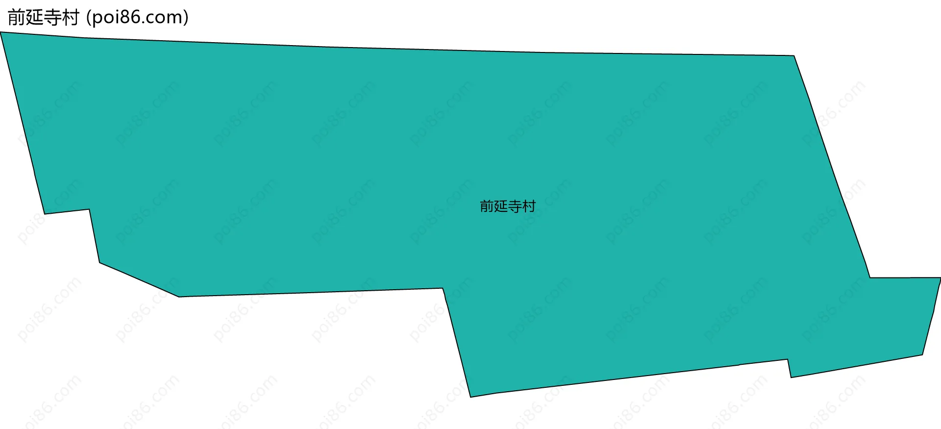前延寺村边界地图