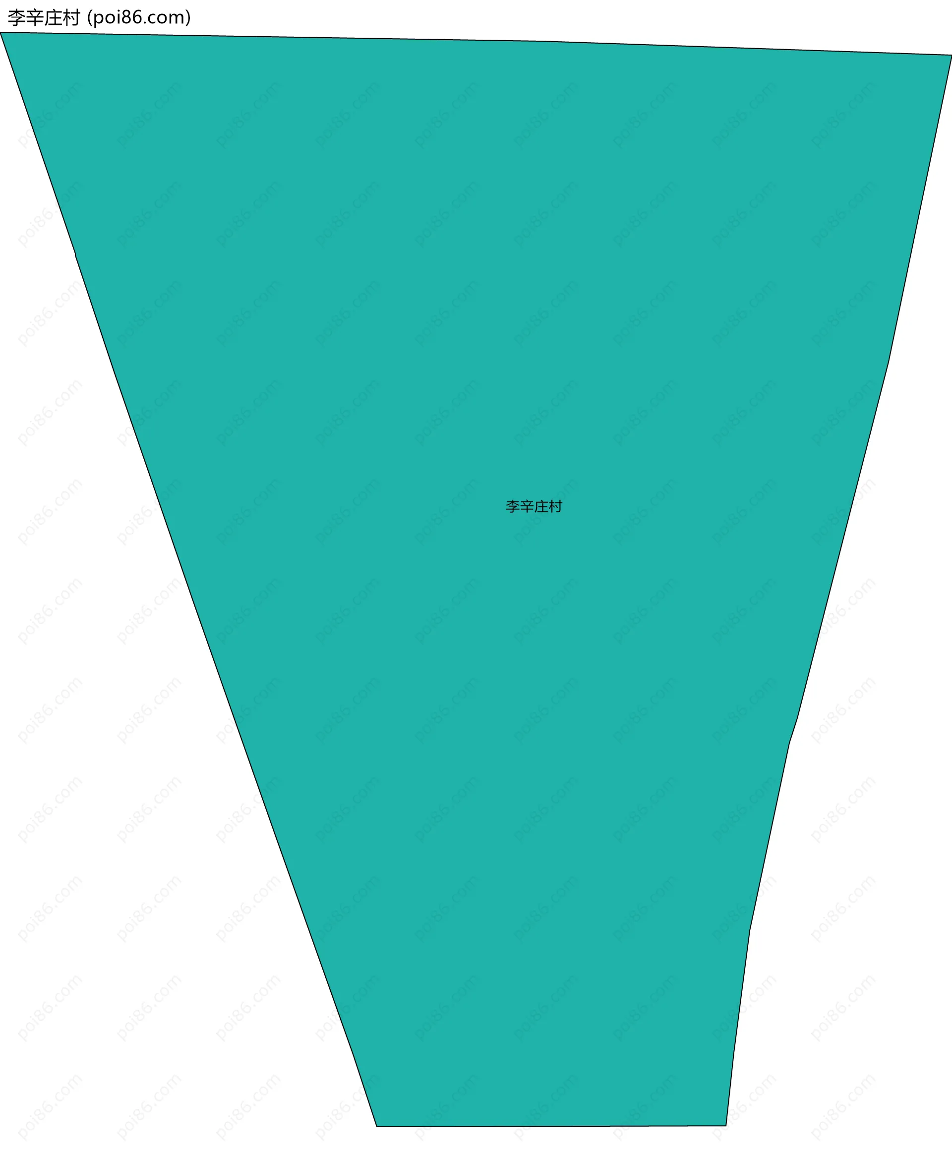 李辛庄村边界地图