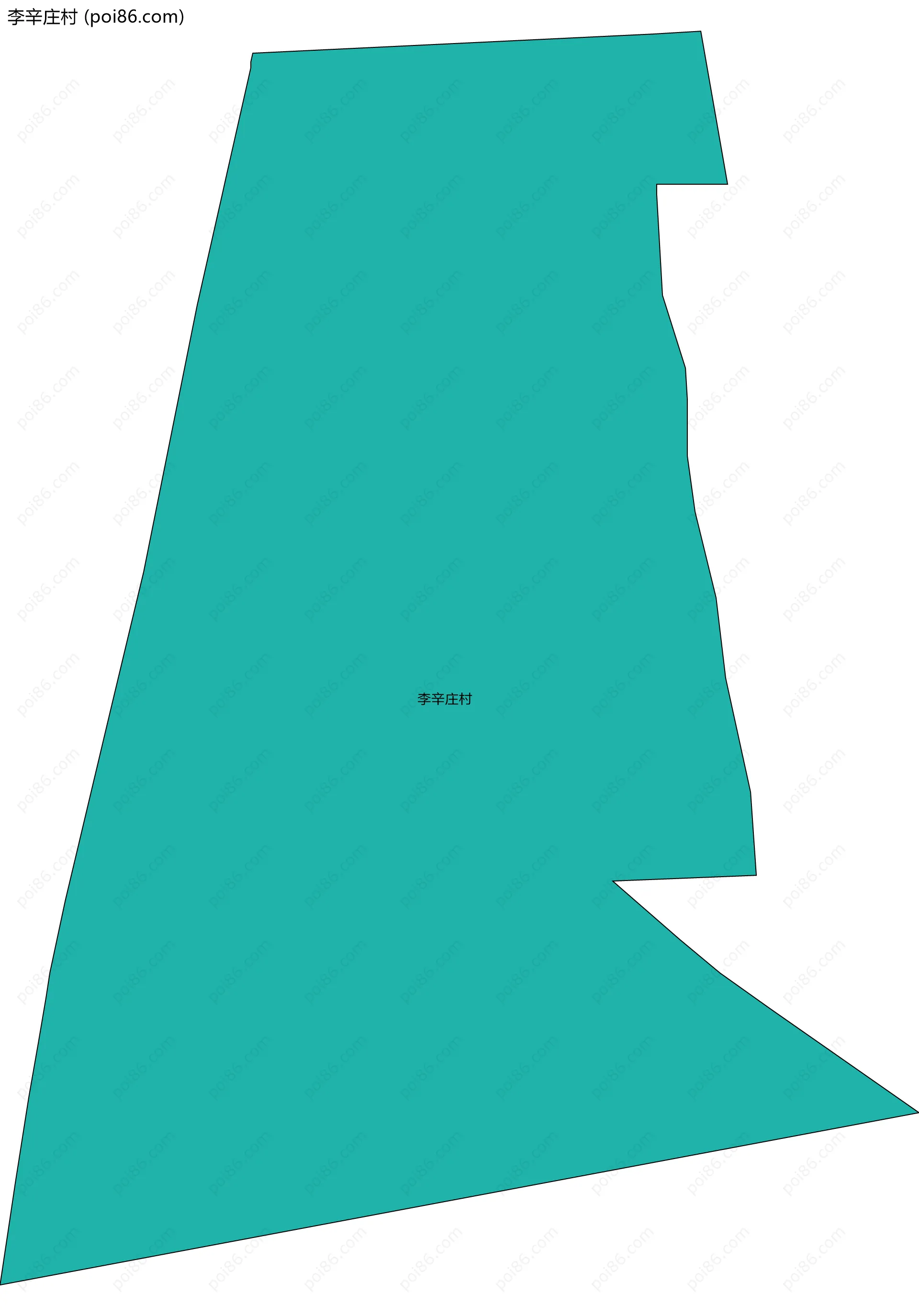 李辛庄村边界地图