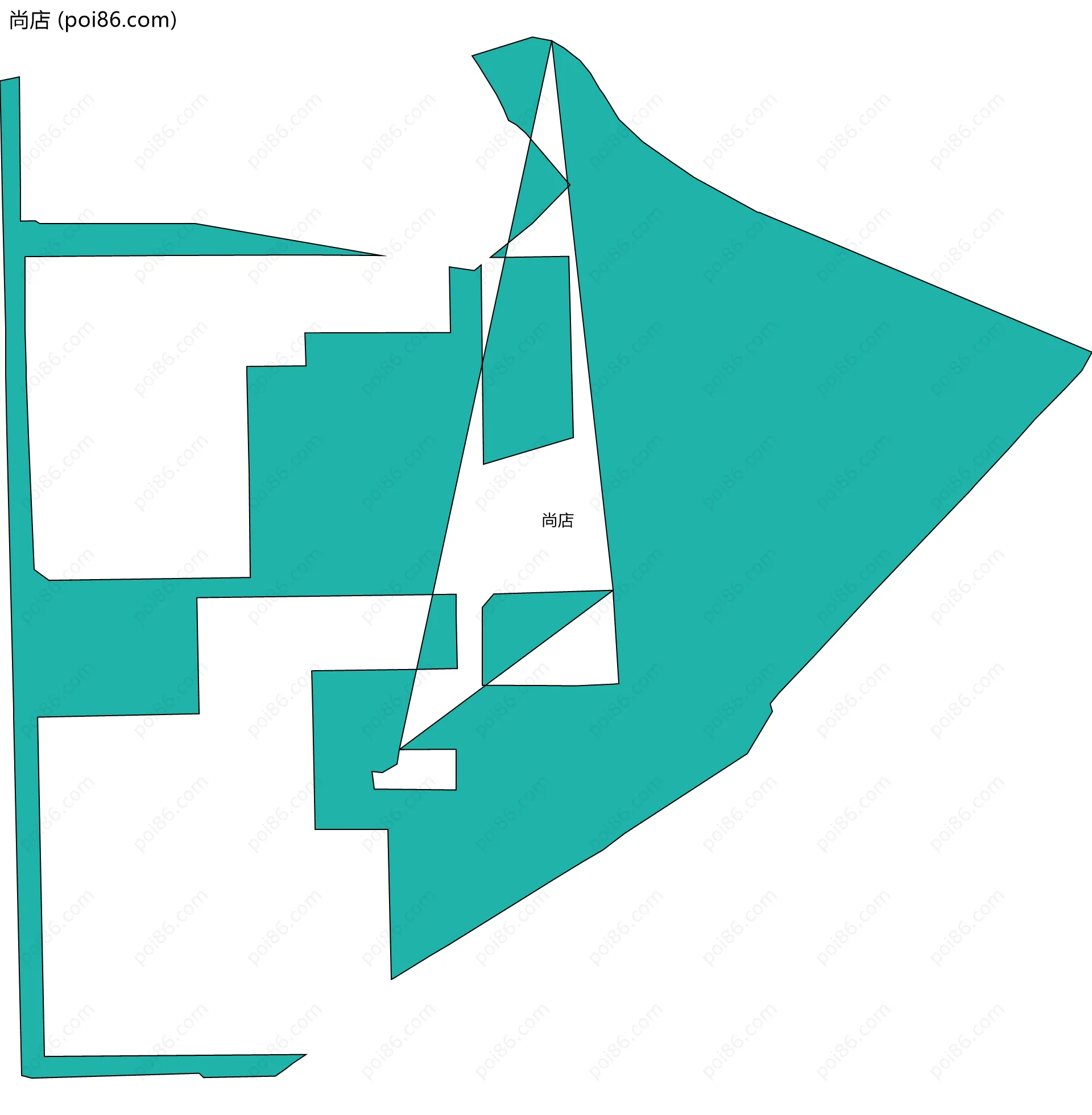 尚店边界地图