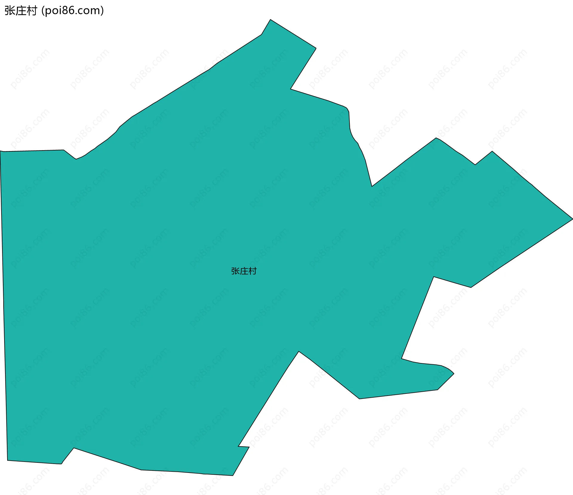 张庄村边界地图