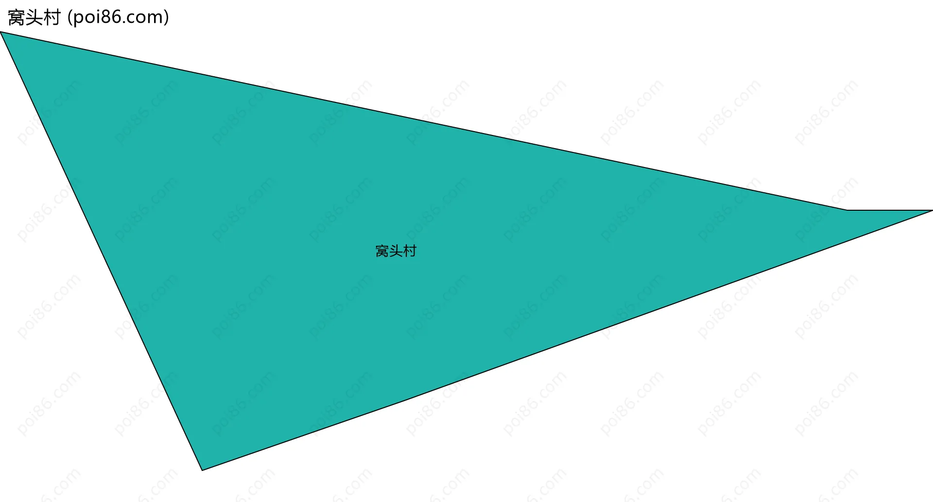 窝头村边界地图