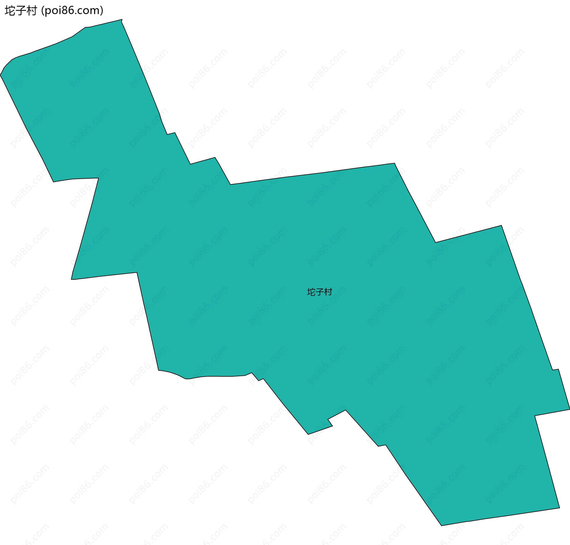 坨子村边界地图