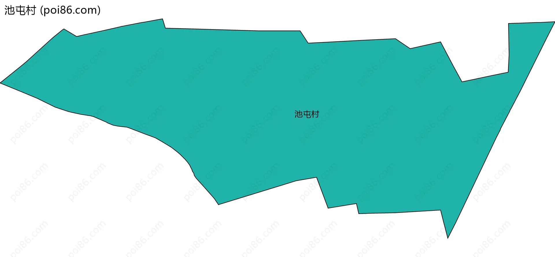 池屯村边界地图