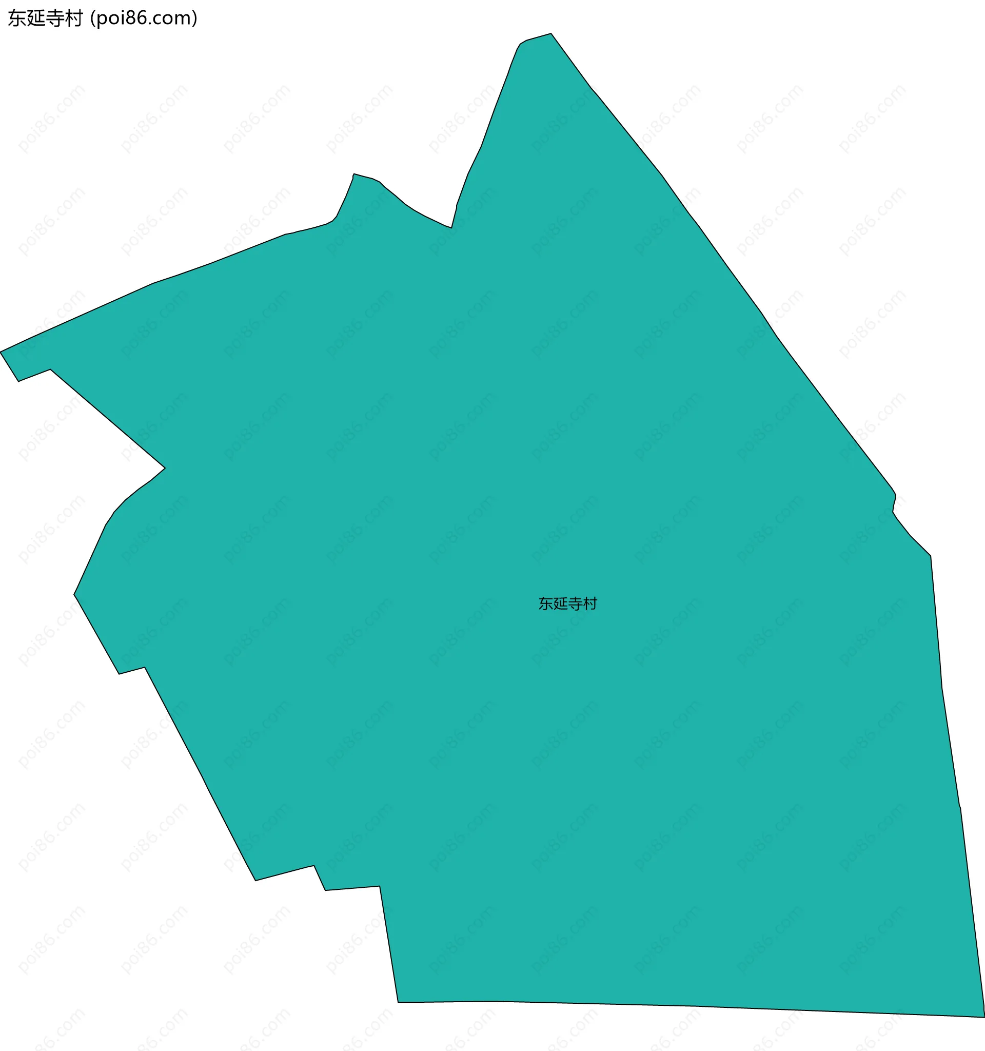 东延寺村边界地图