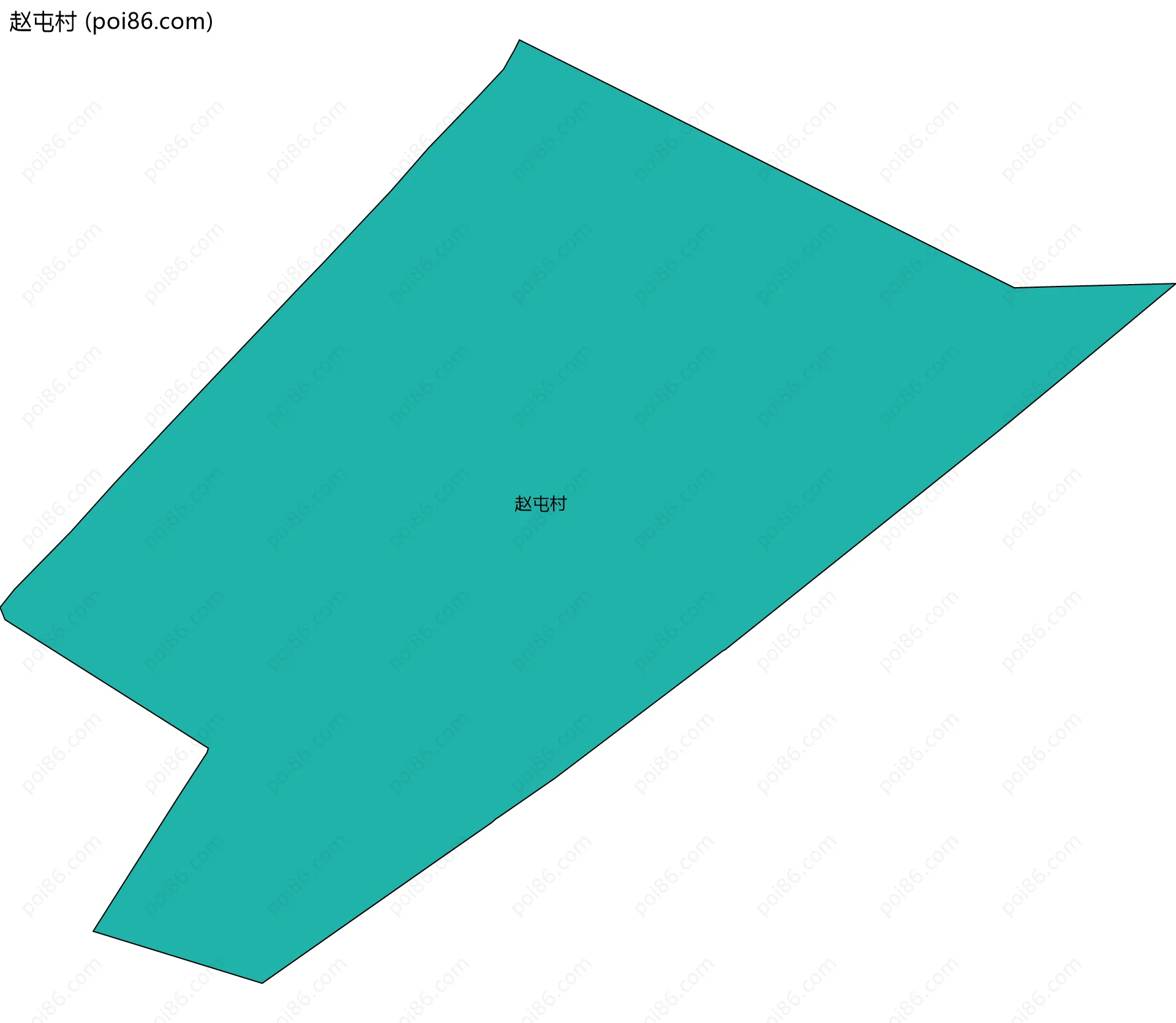 赵屯村边界地图