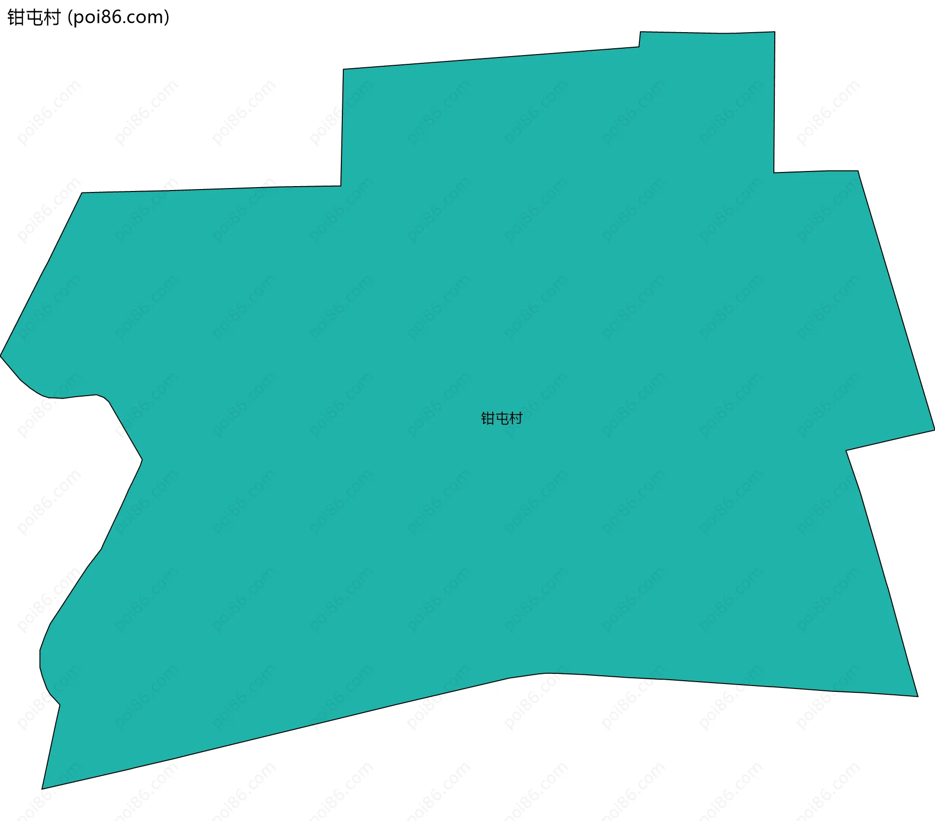 钳屯村边界地图