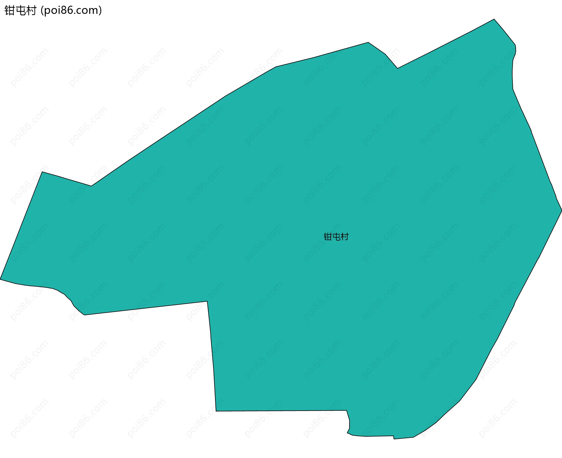 钳屯村边界地图
