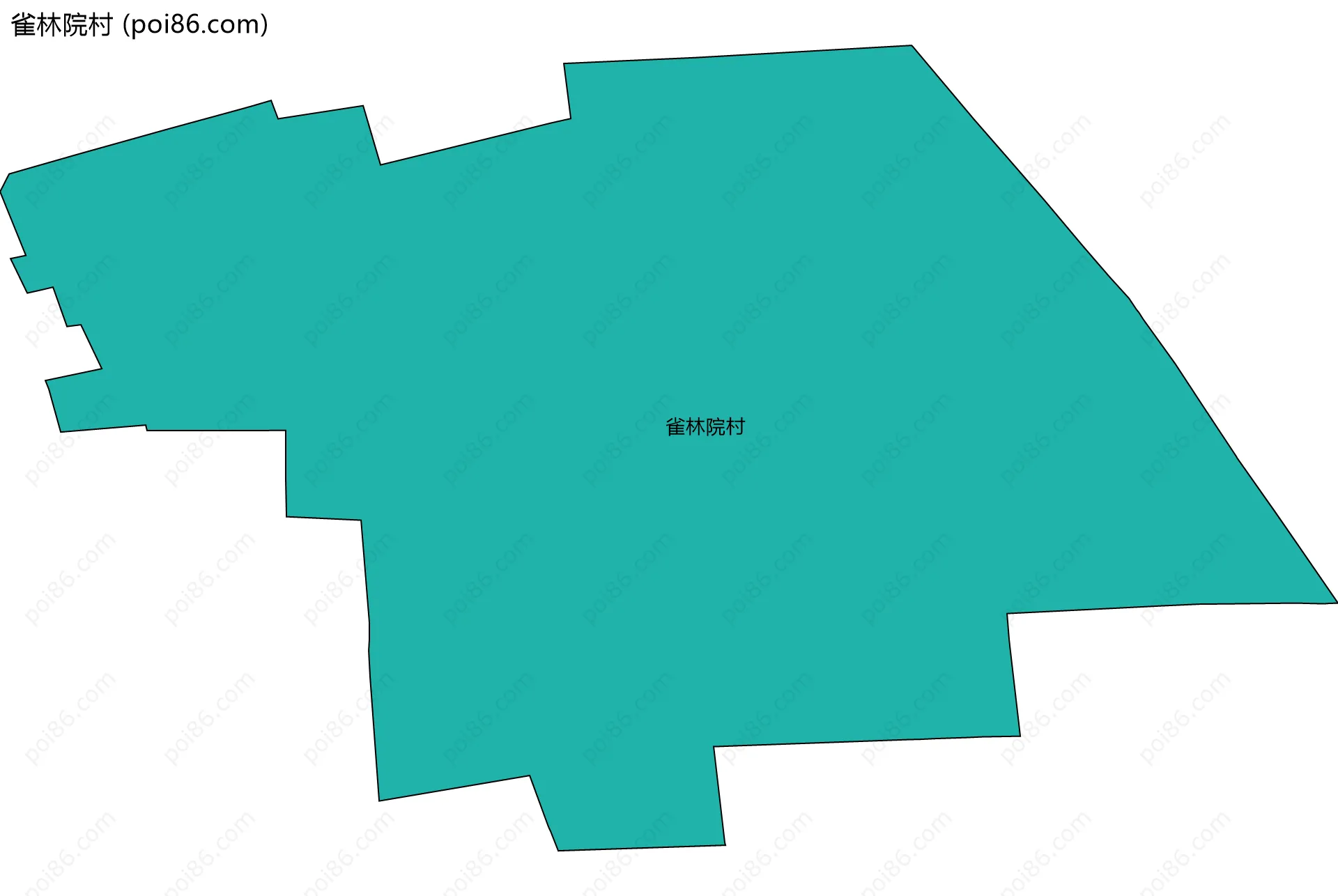 雀林院村边界地图