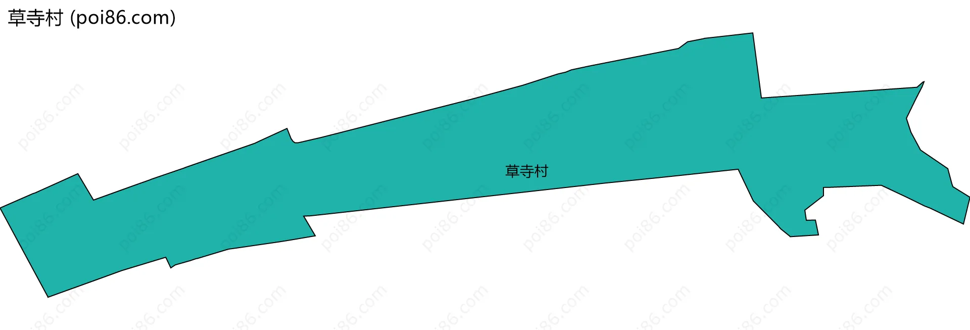 草寺村边界地图