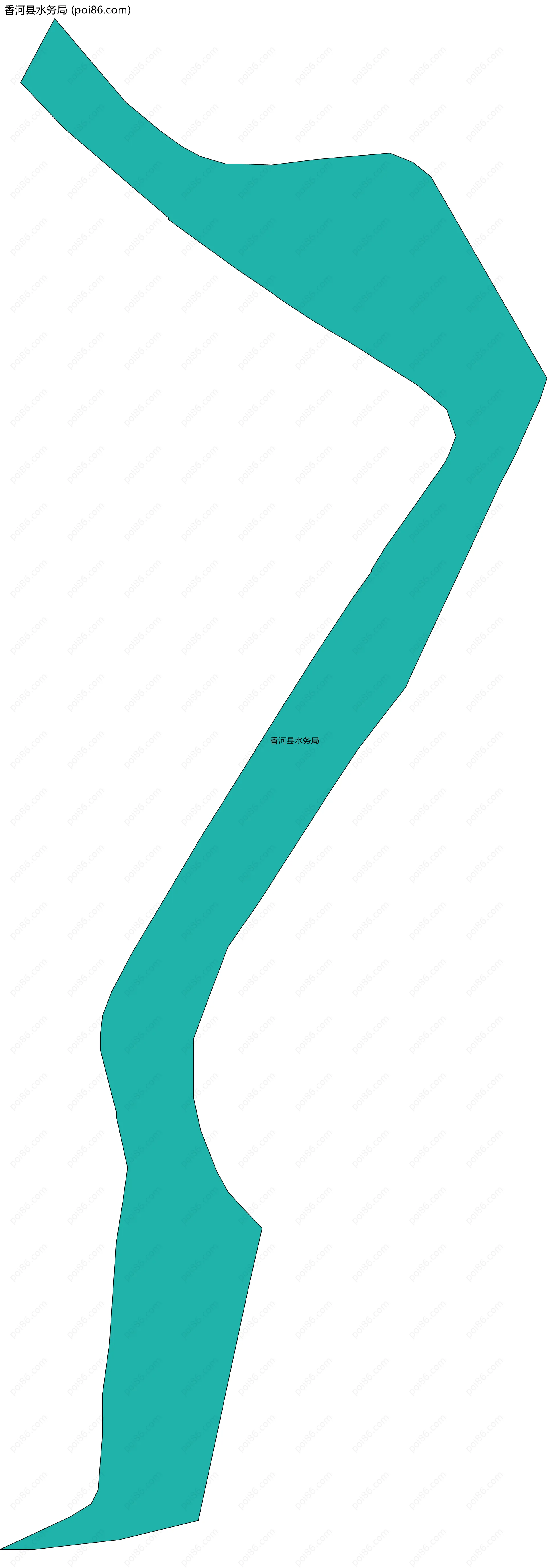 香河县水务局边界地图