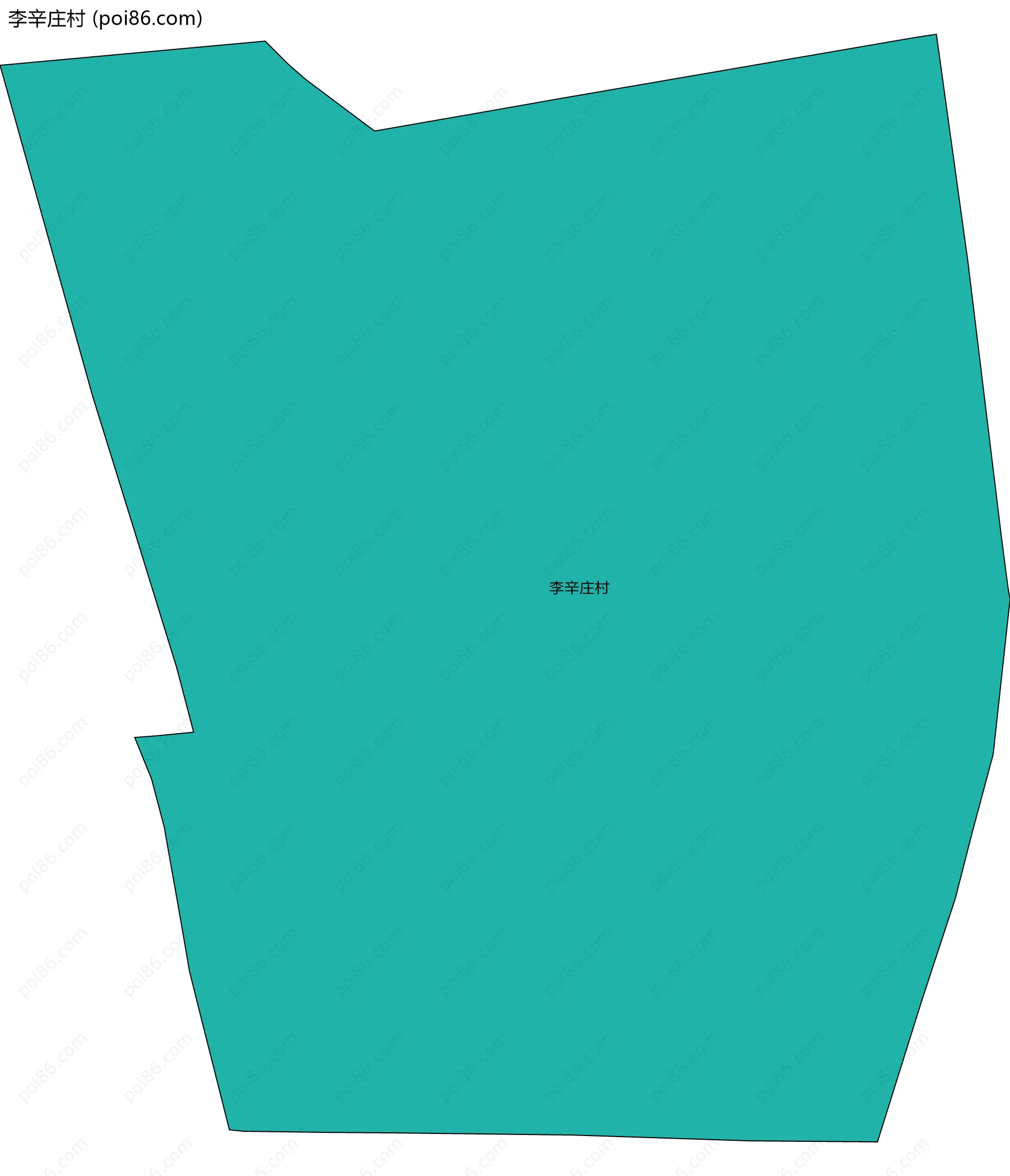 李辛庄村边界地图