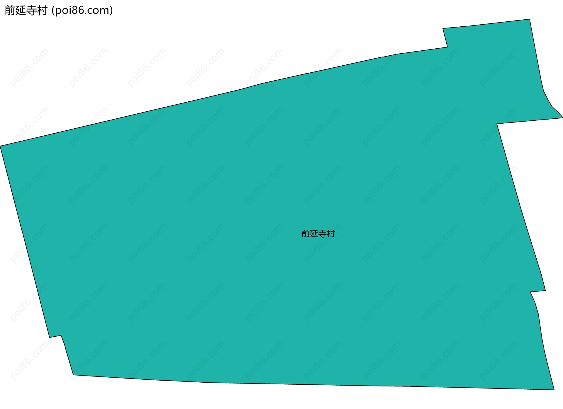 前延寺村边界地图