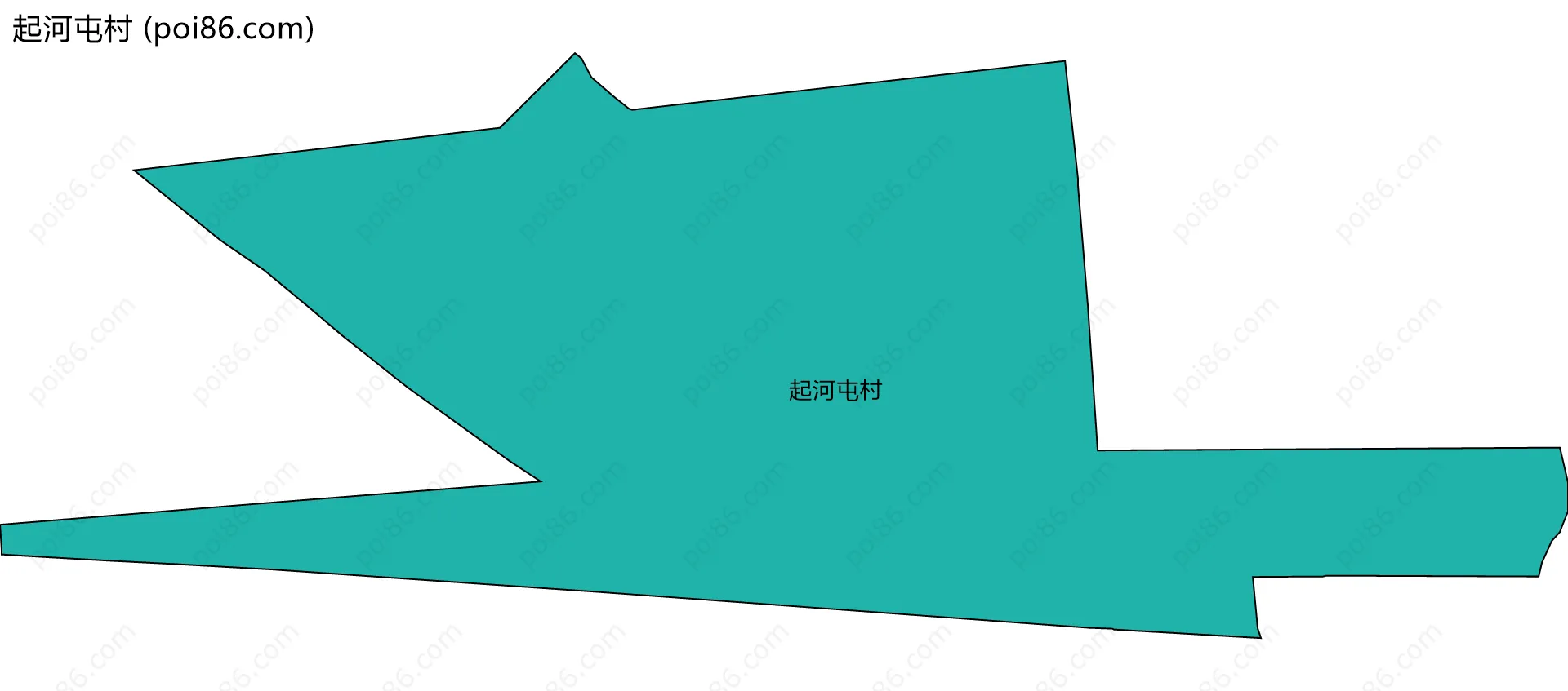 起河屯村边界地图