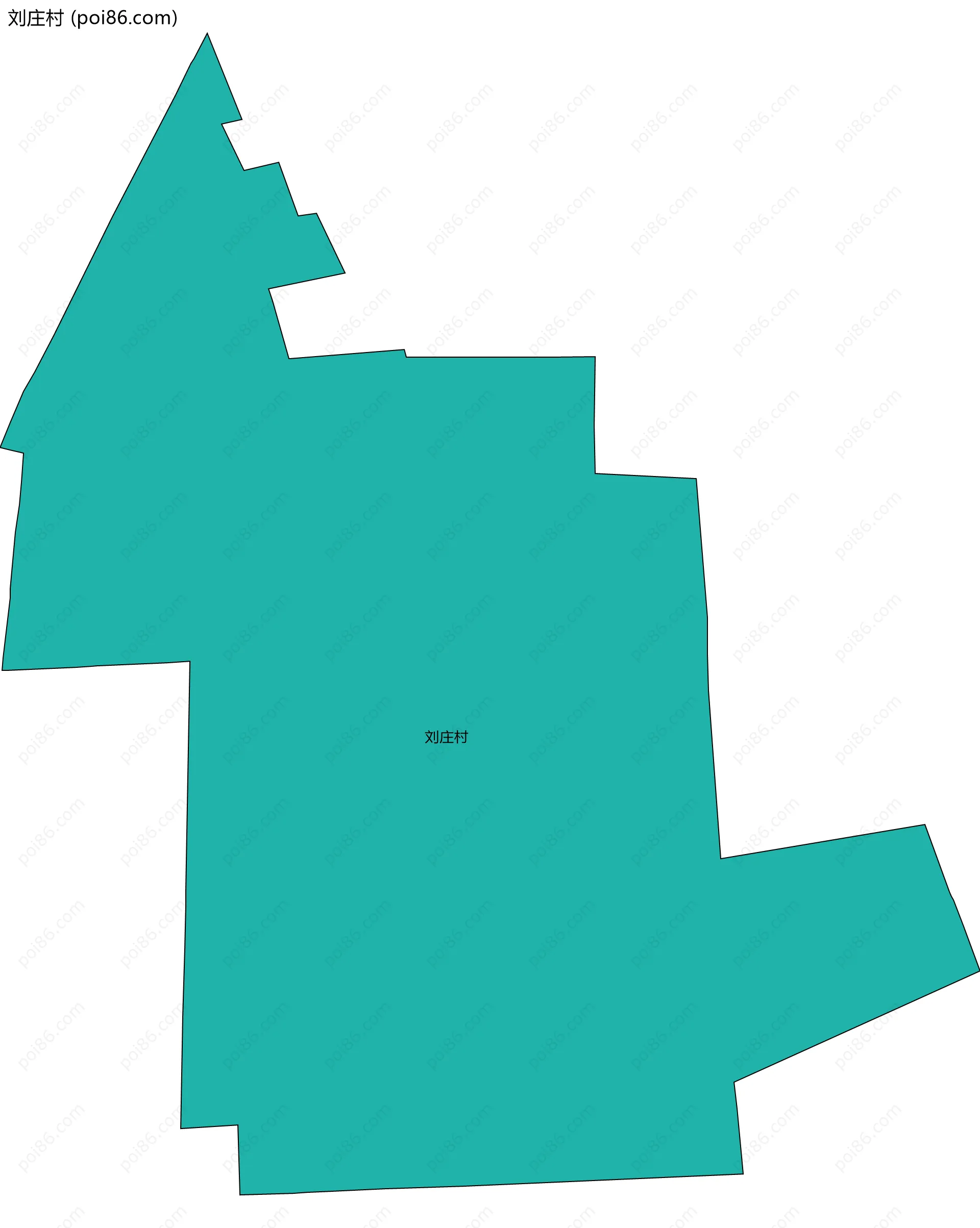 刘庄村边界地图