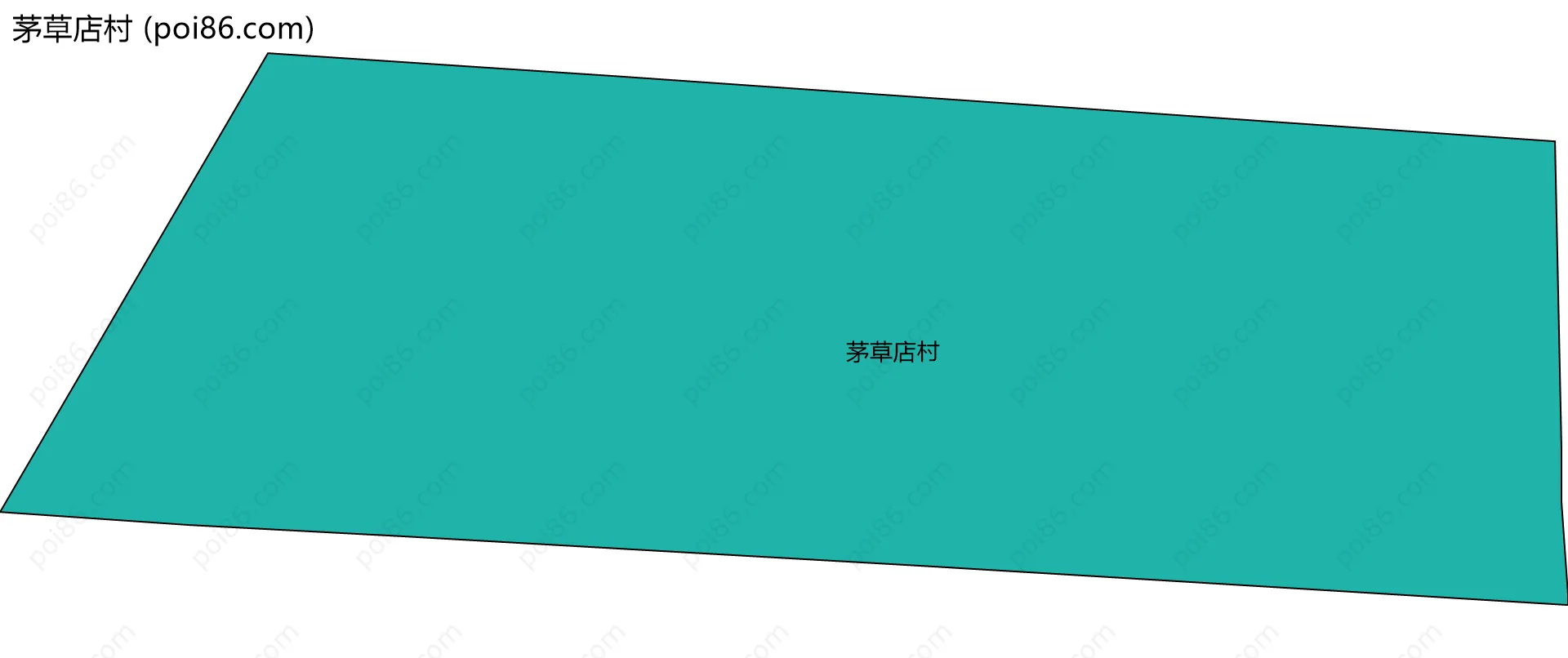 茅草店村边界地图