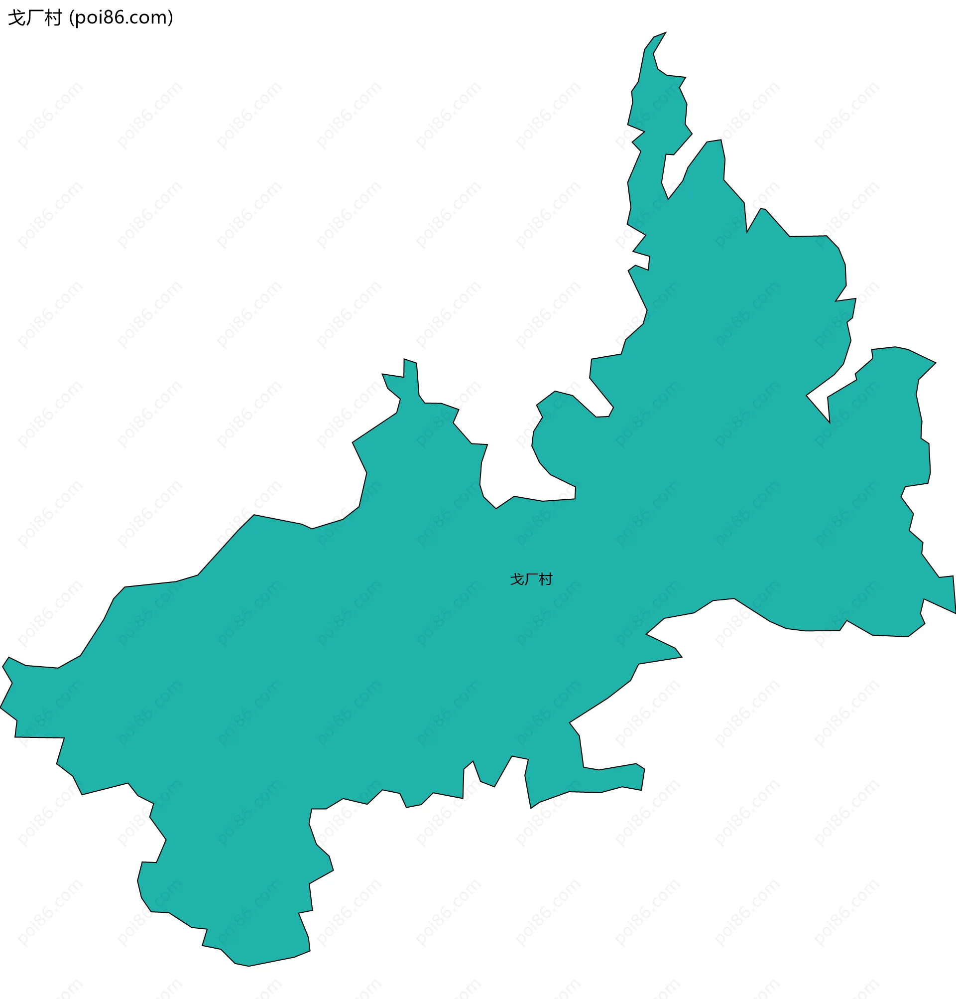 戈厂村边界地图