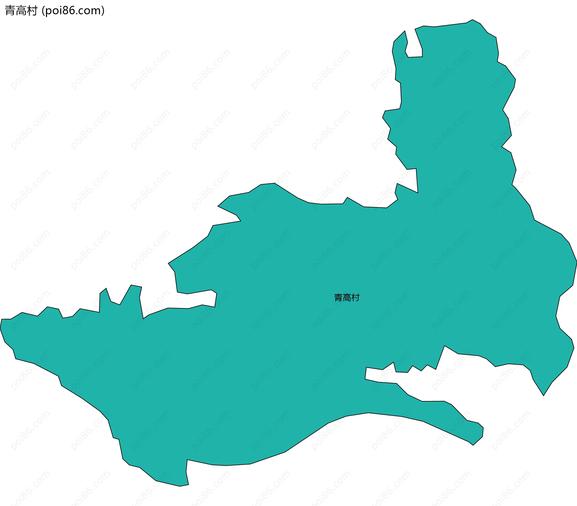 青高村边界地图