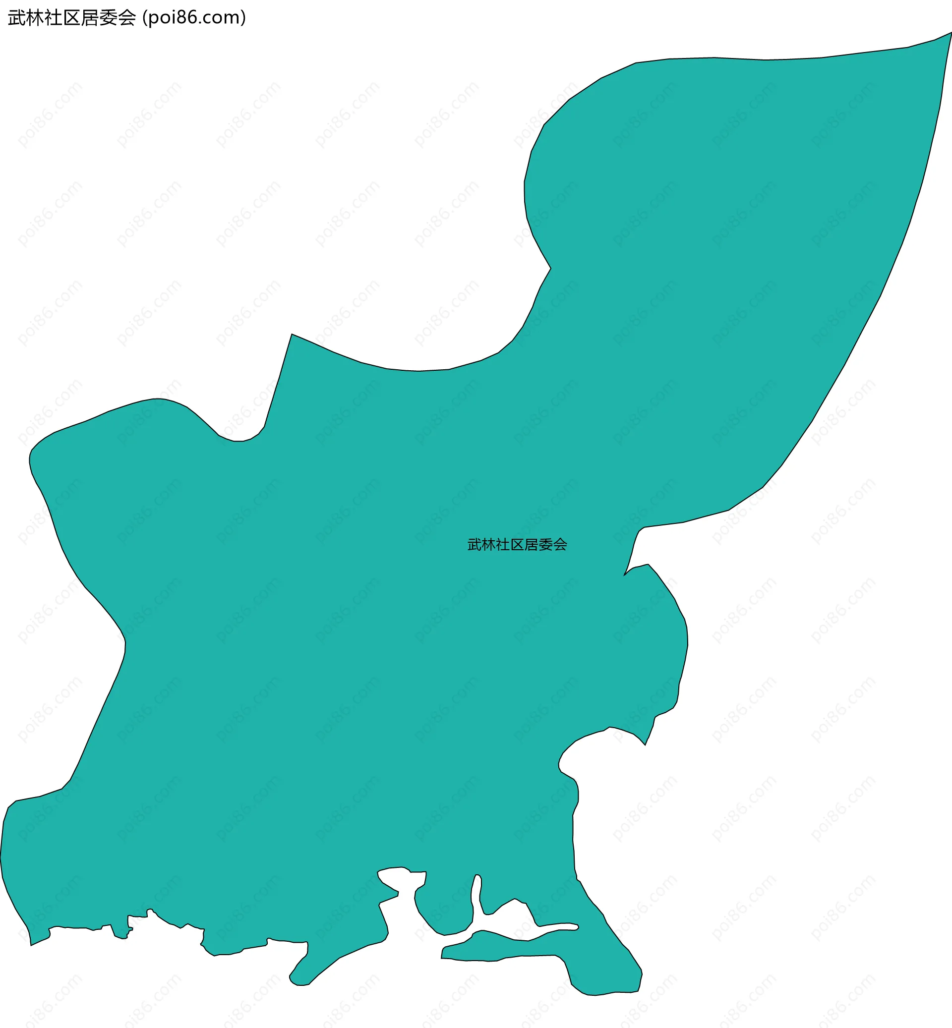 武林社区居委会边界地图