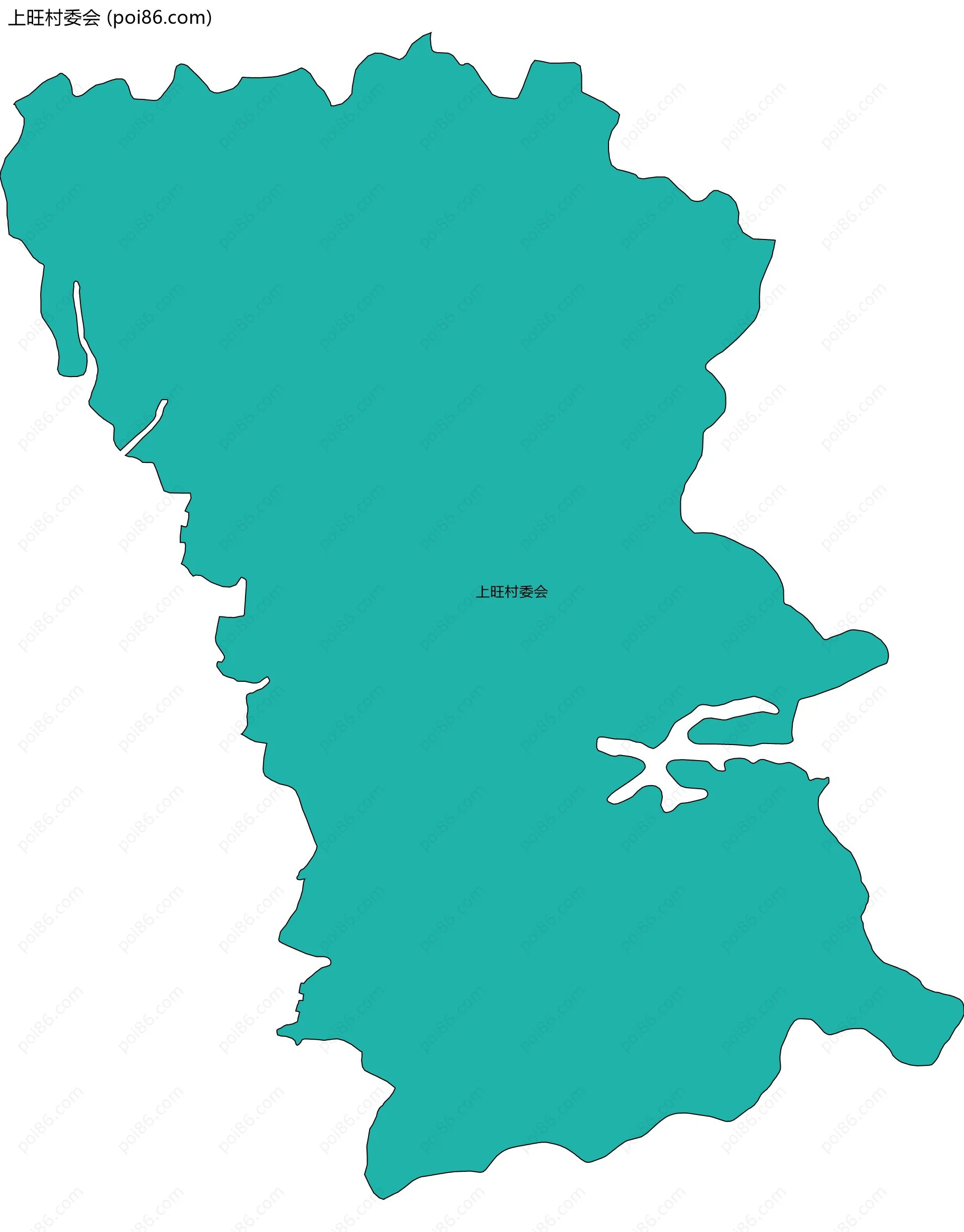上旺村委会边界地图