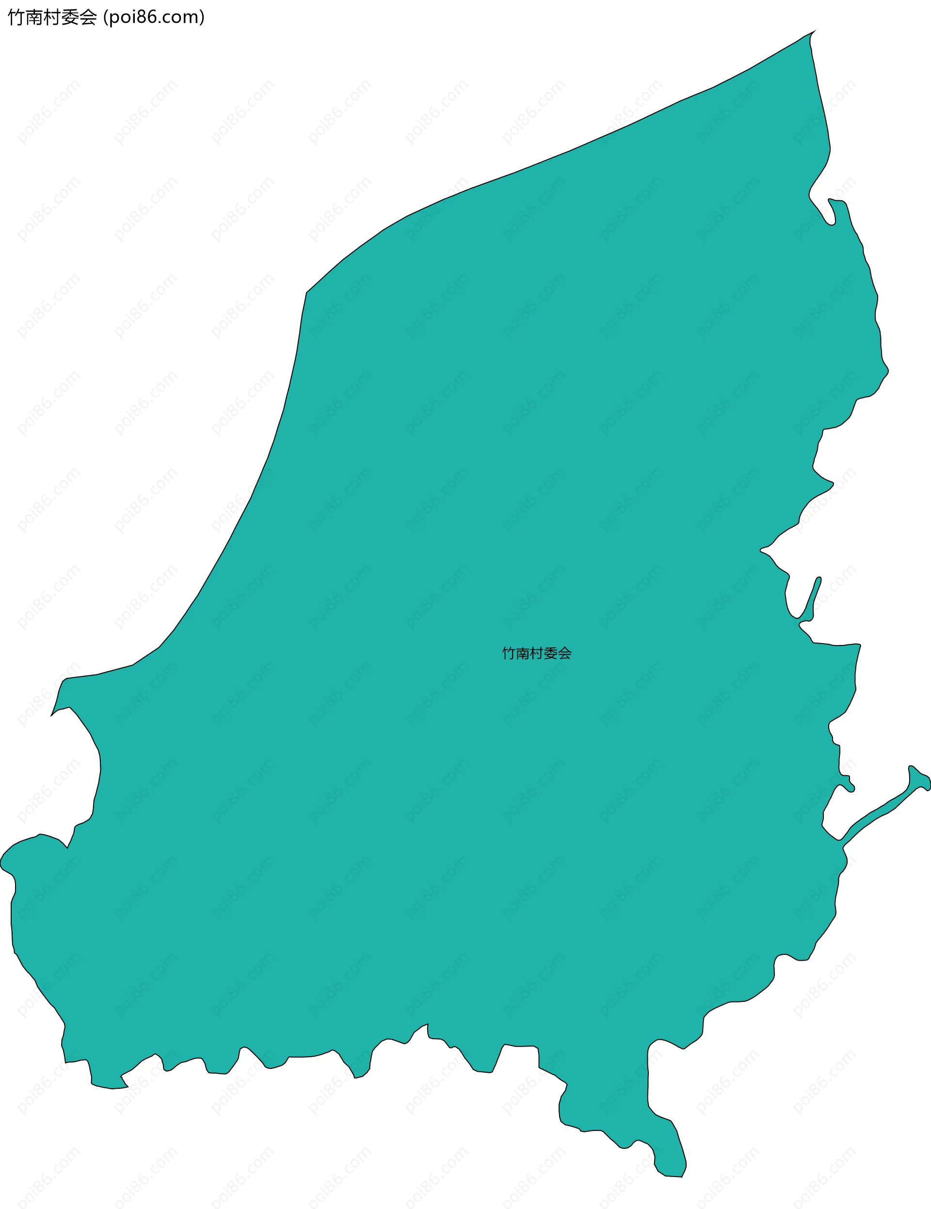 竹南村委会边界地图