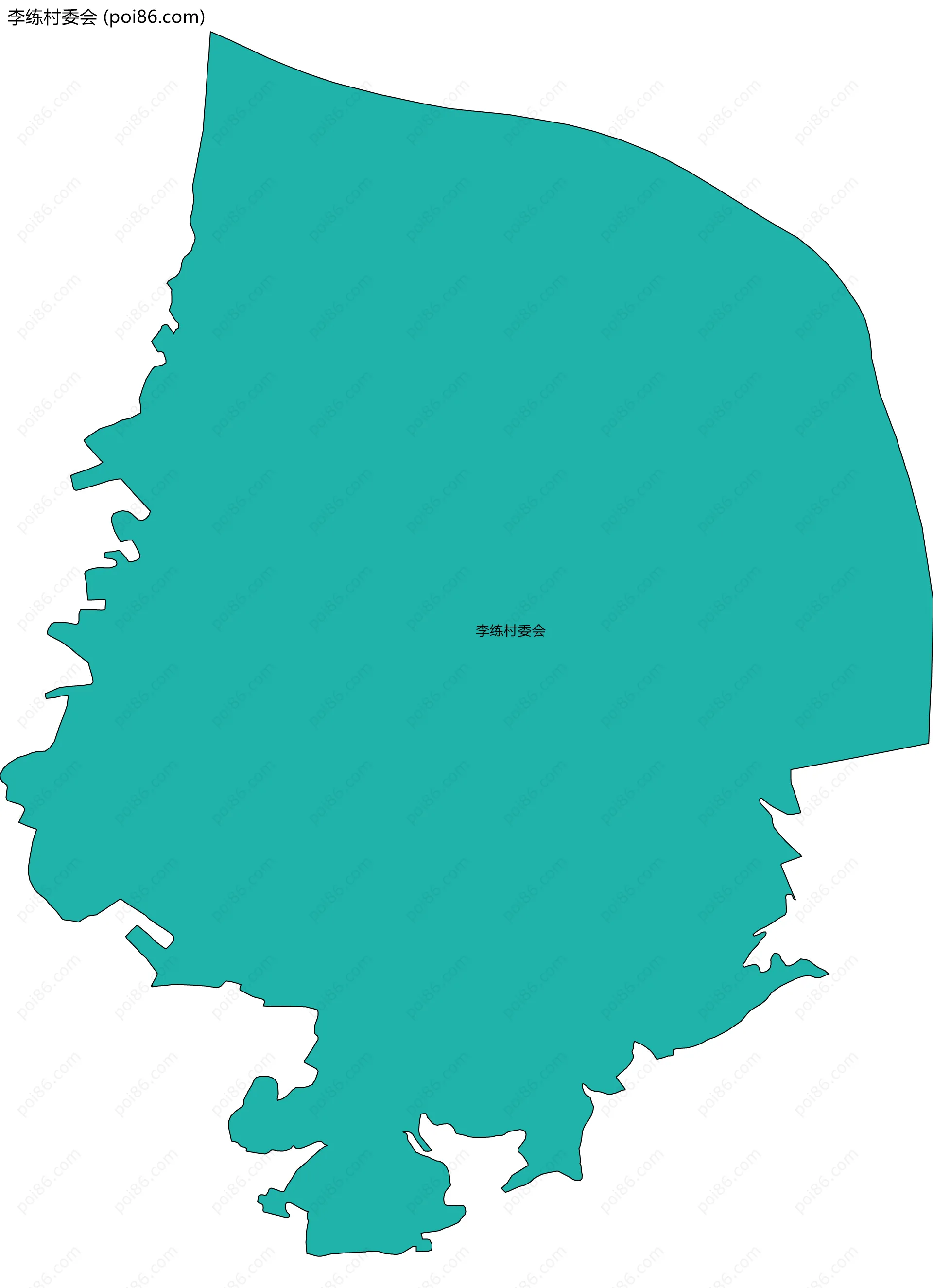 李练村委会边界地图