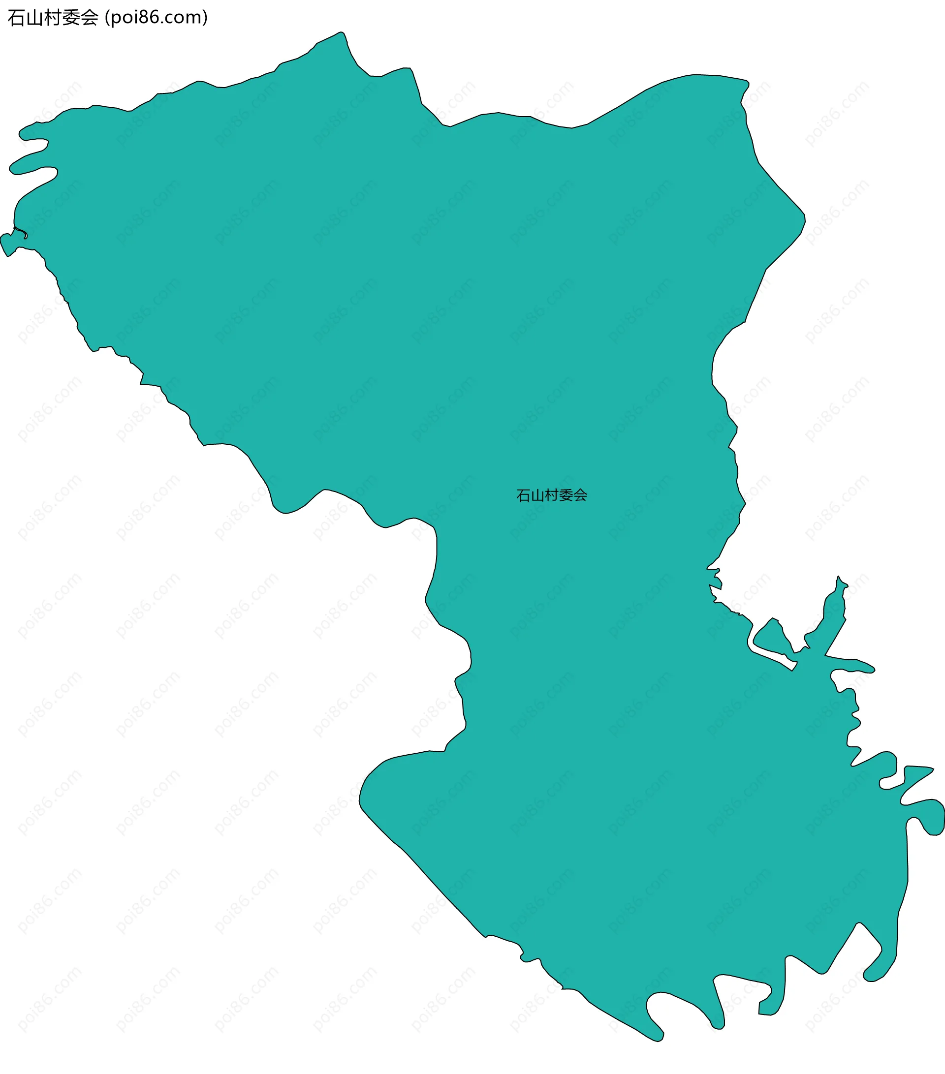 石山村委会边界地图