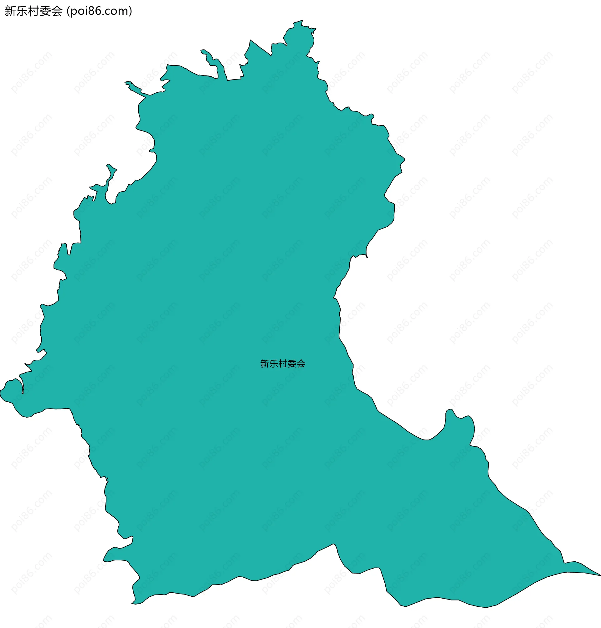 新乐村委会边界地图