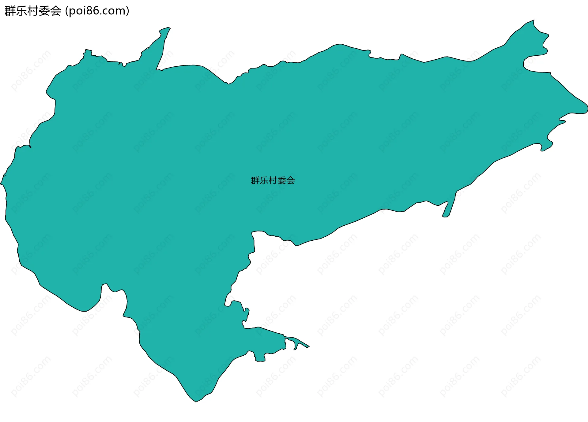 群乐村委会边界地图