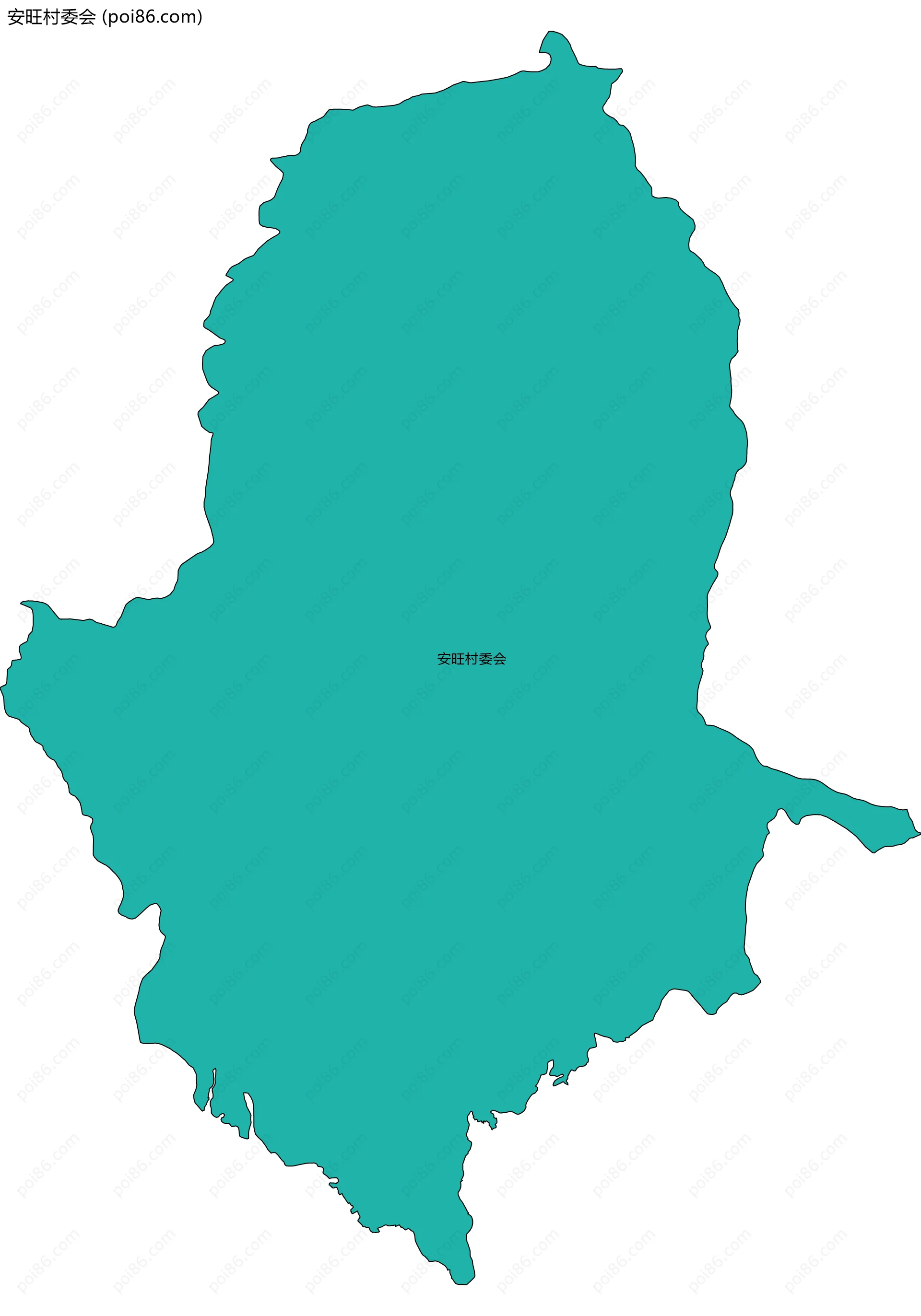 安旺村委会边界地图