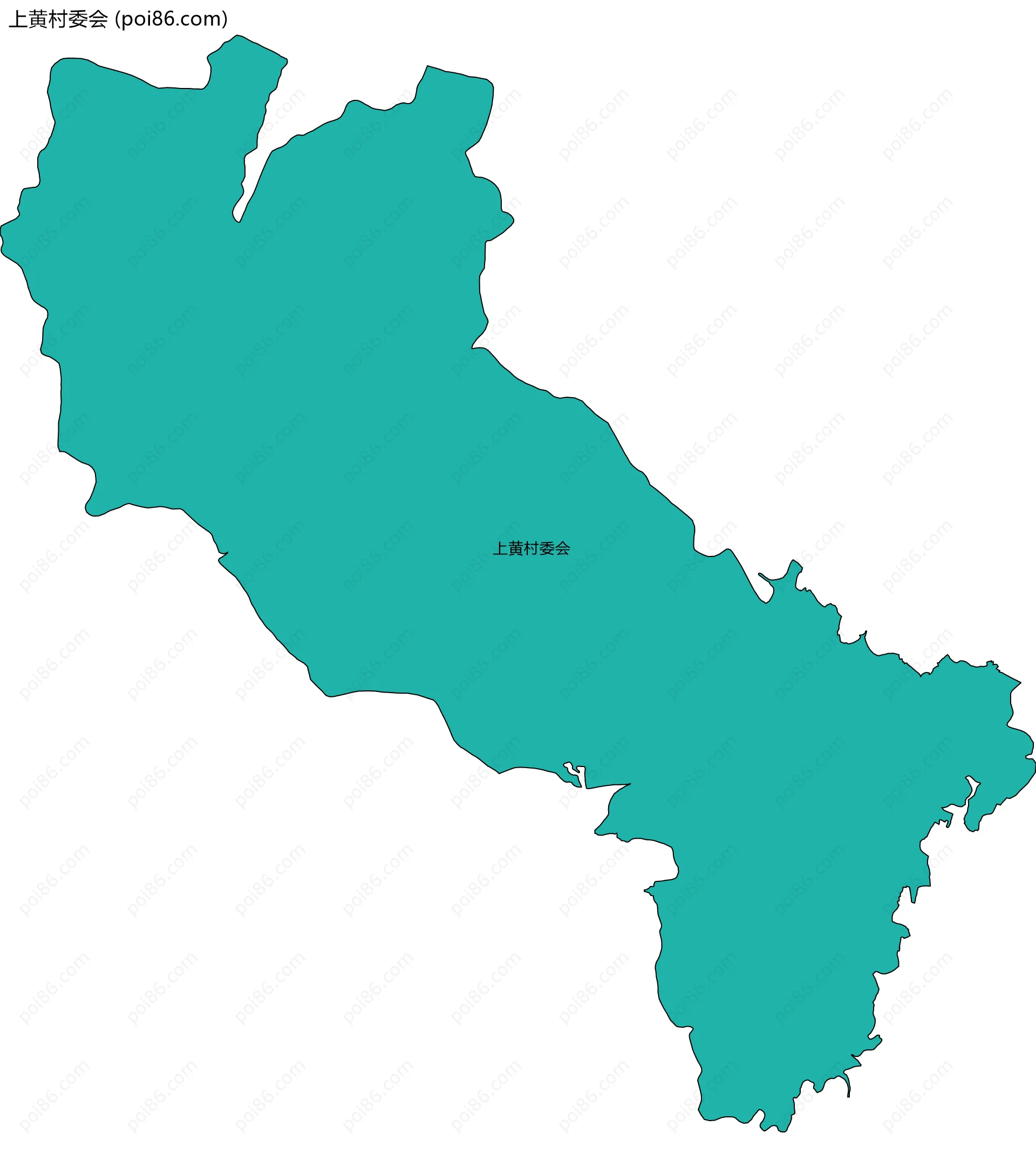 上黄村委会边界地图