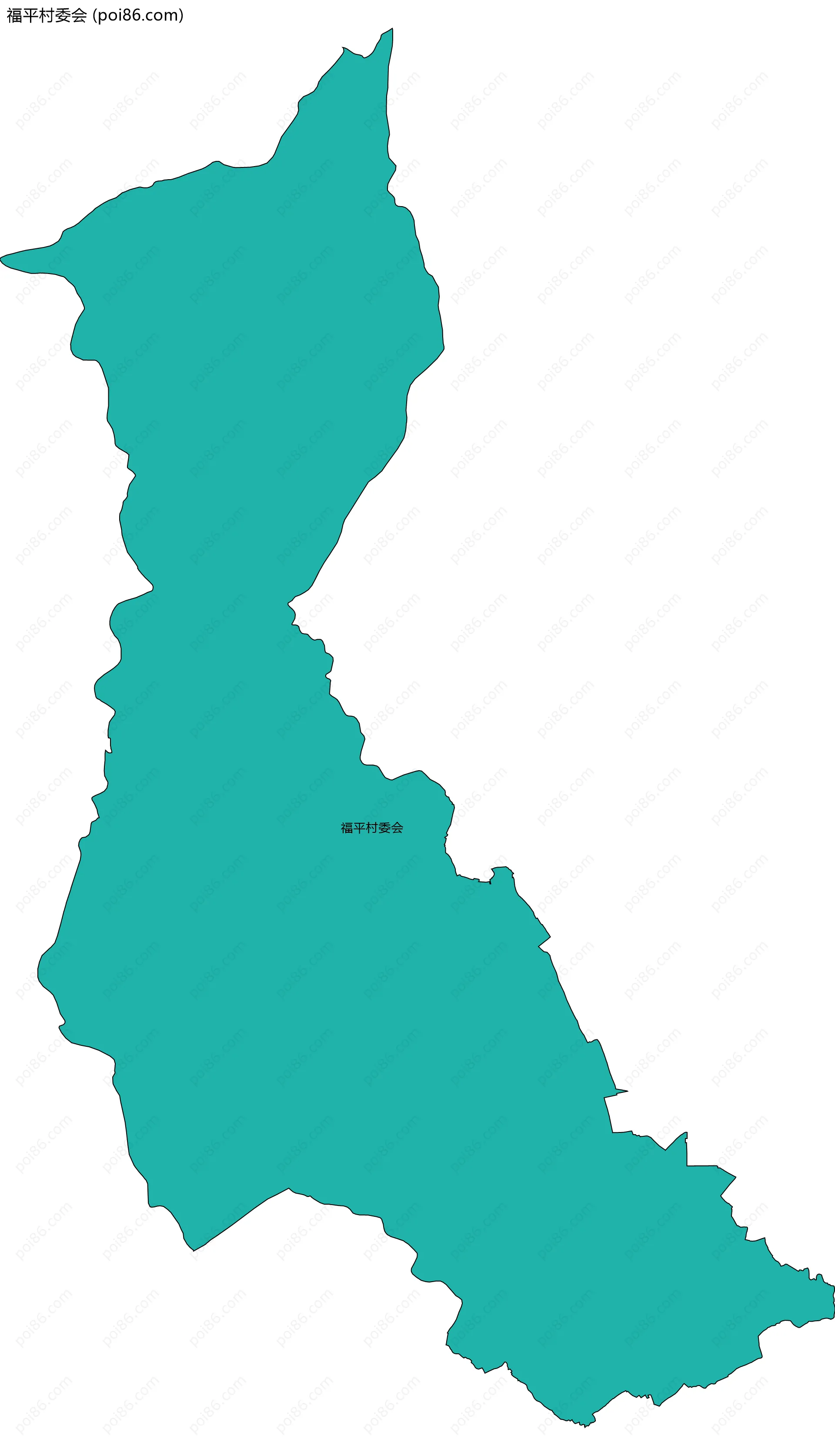 福平村委会边界地图