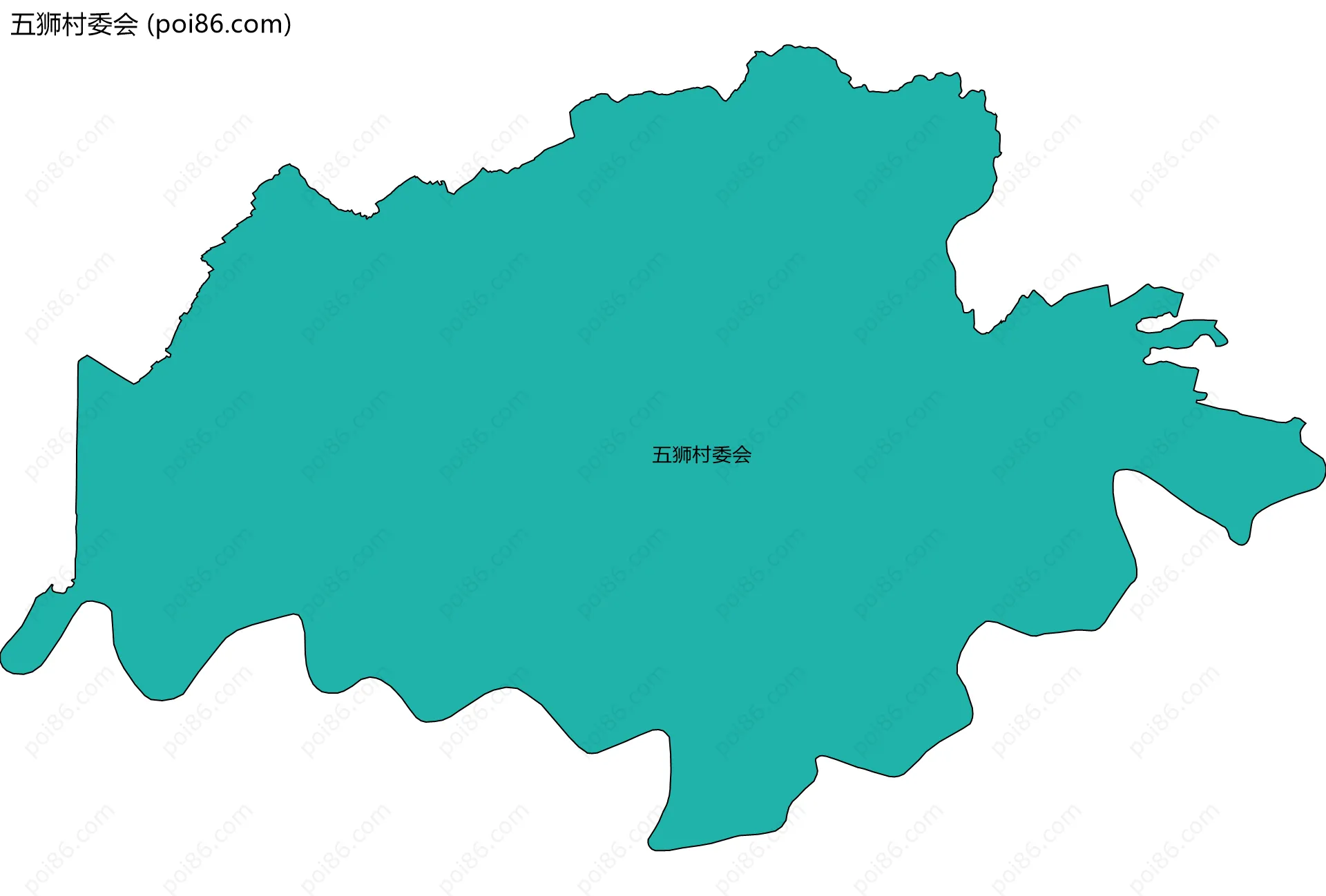 五狮村委会边界地图