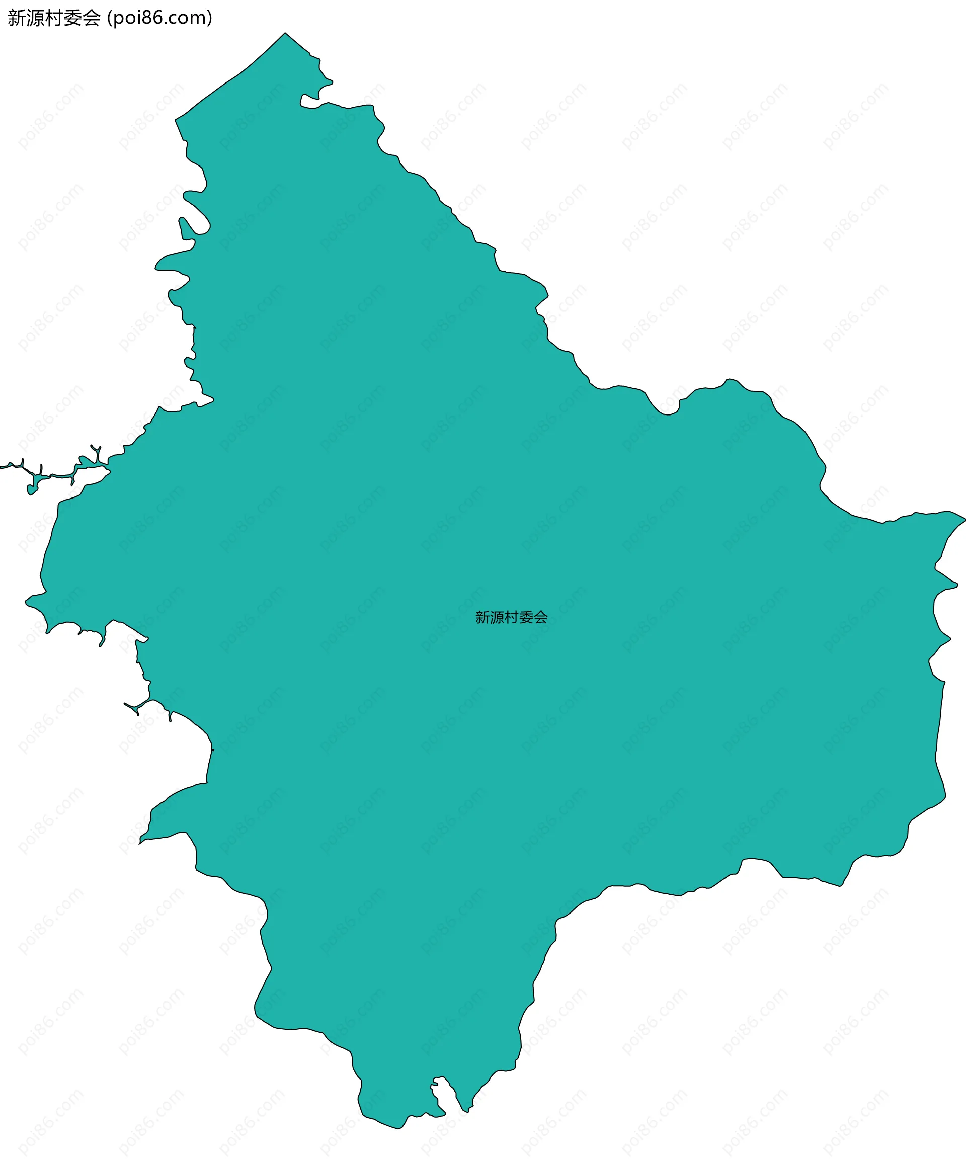 新源村委会边界地图