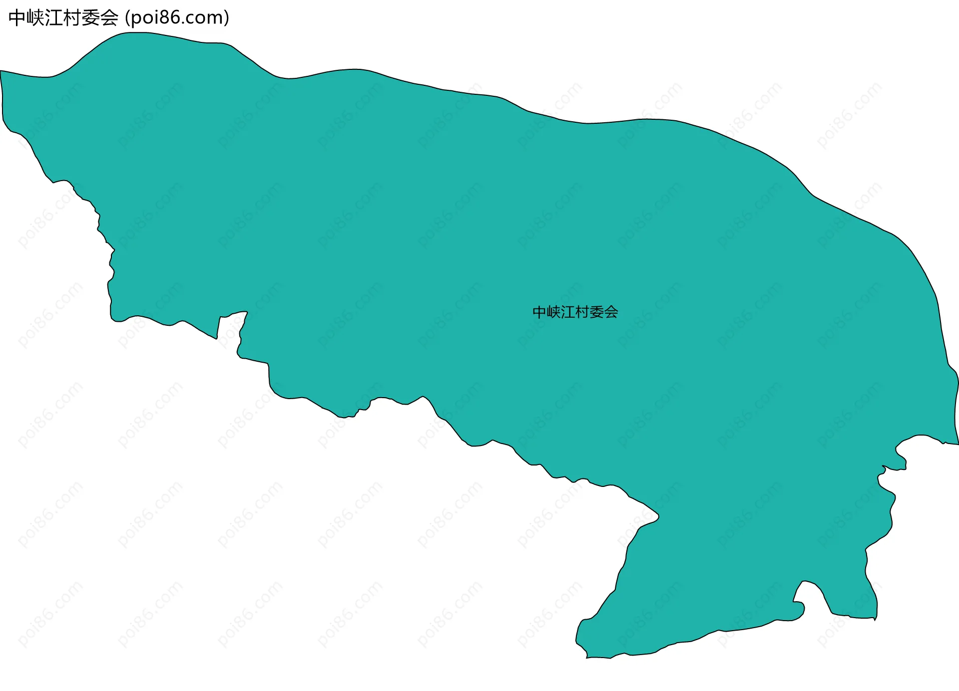 中峡江村委会边界地图
