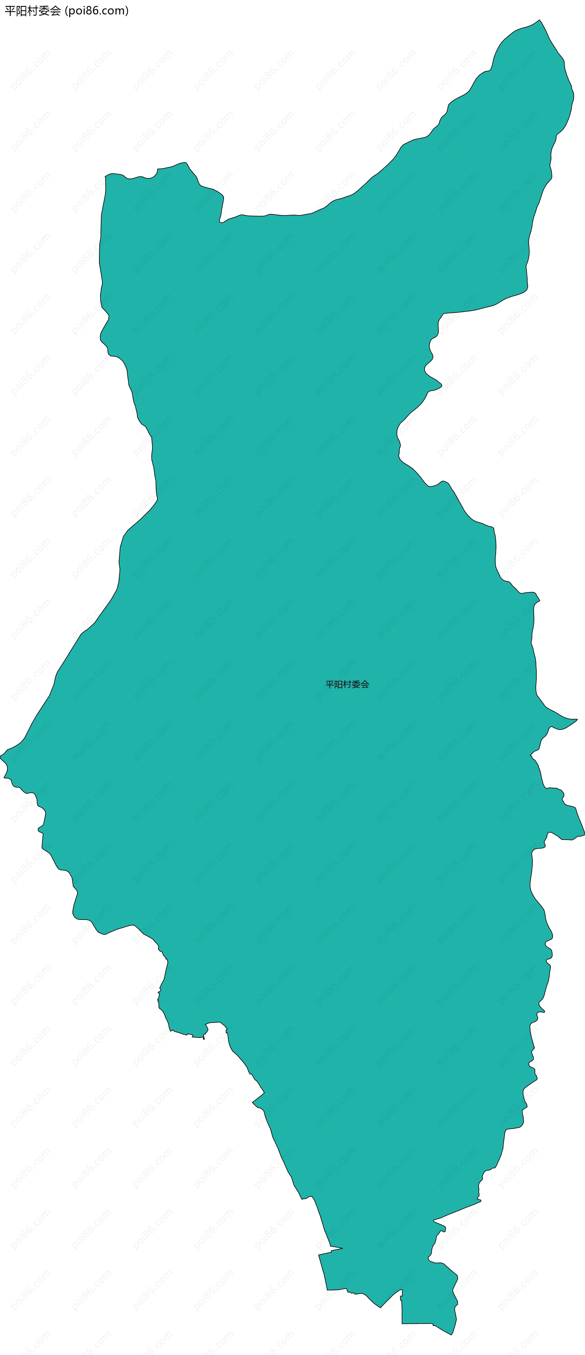 平阳村委会边界地图