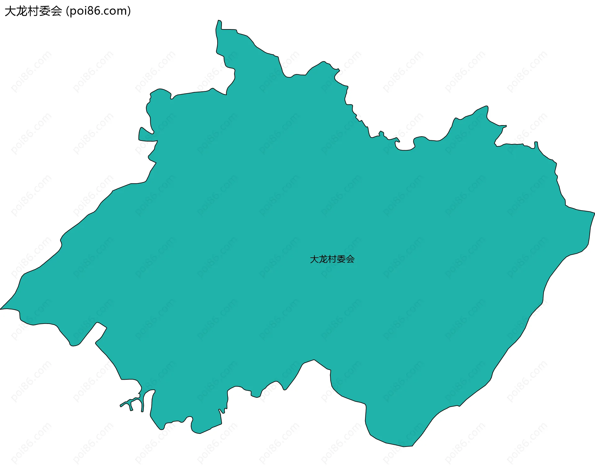 大龙村委会边界地图