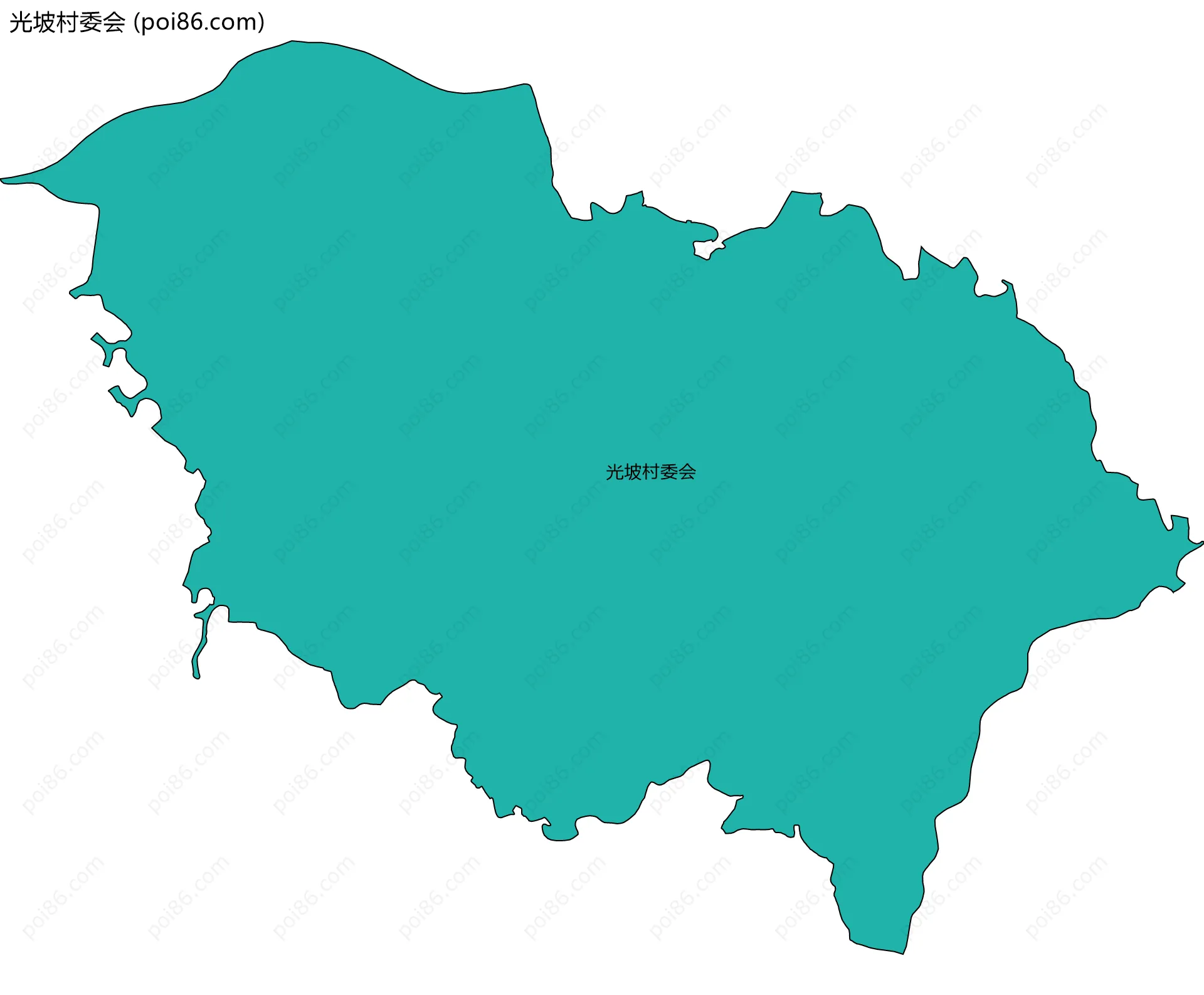 光坡村委会边界地图