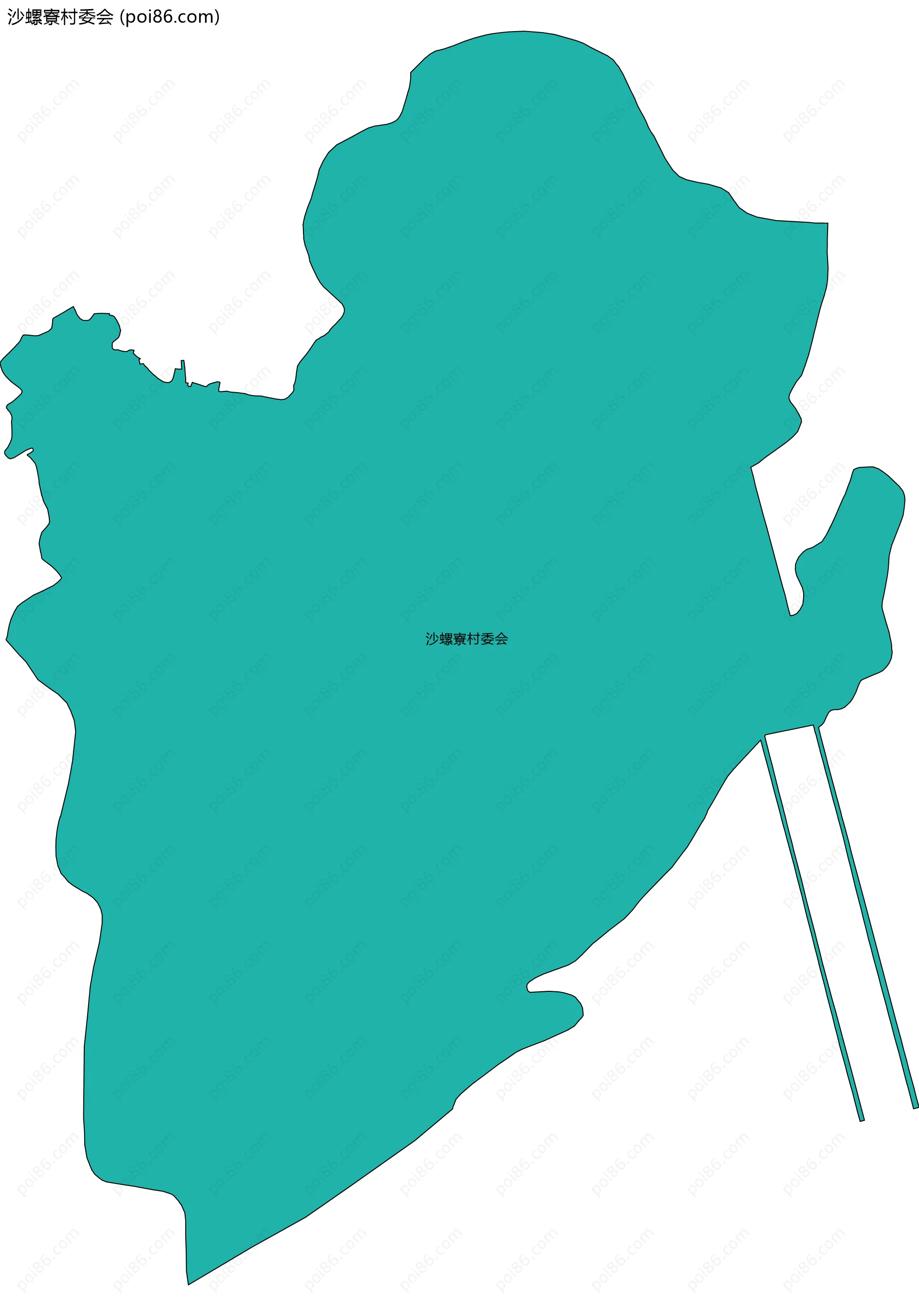 沙螺寮村委会边界地图