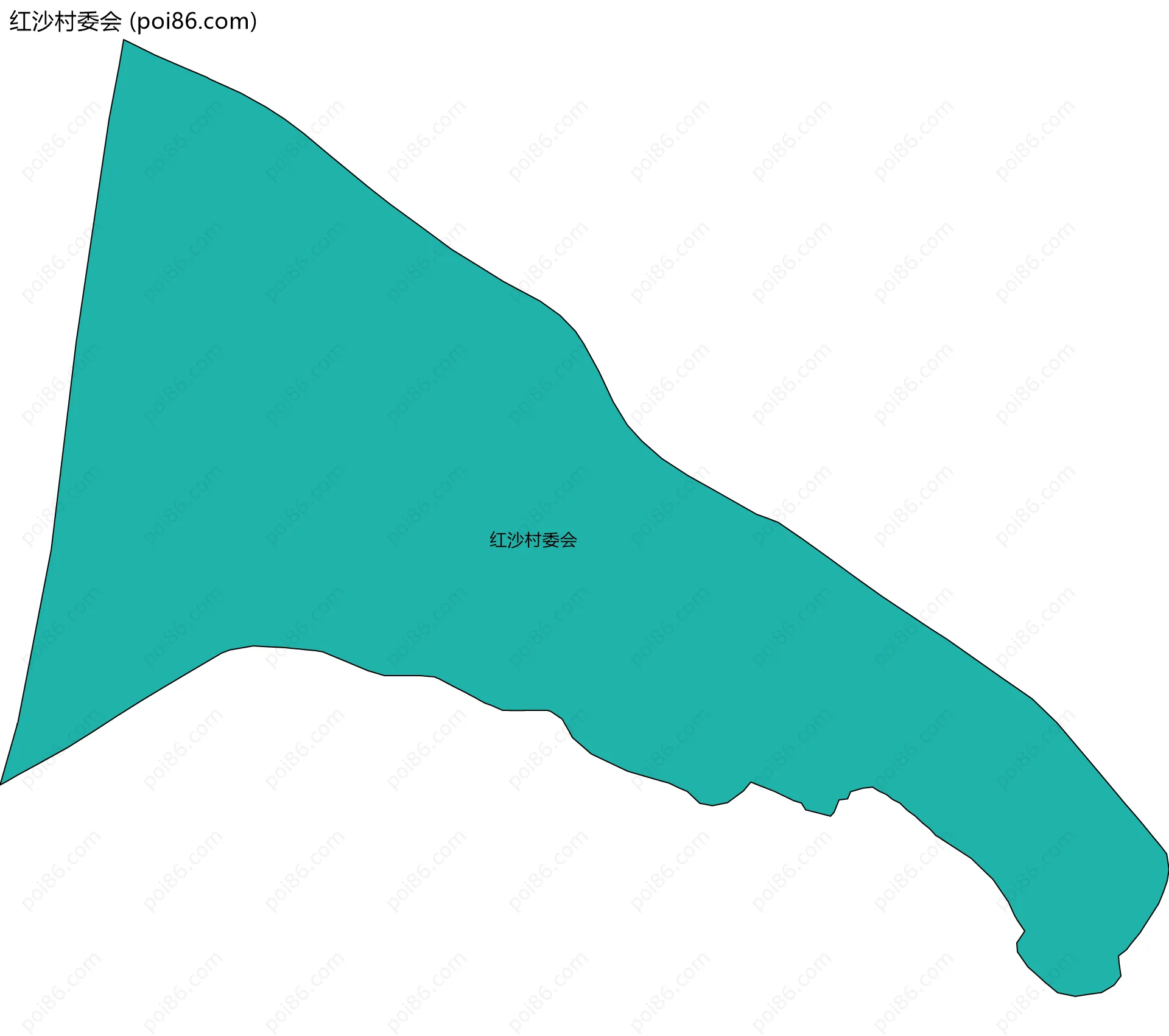 红沙村委会边界地图