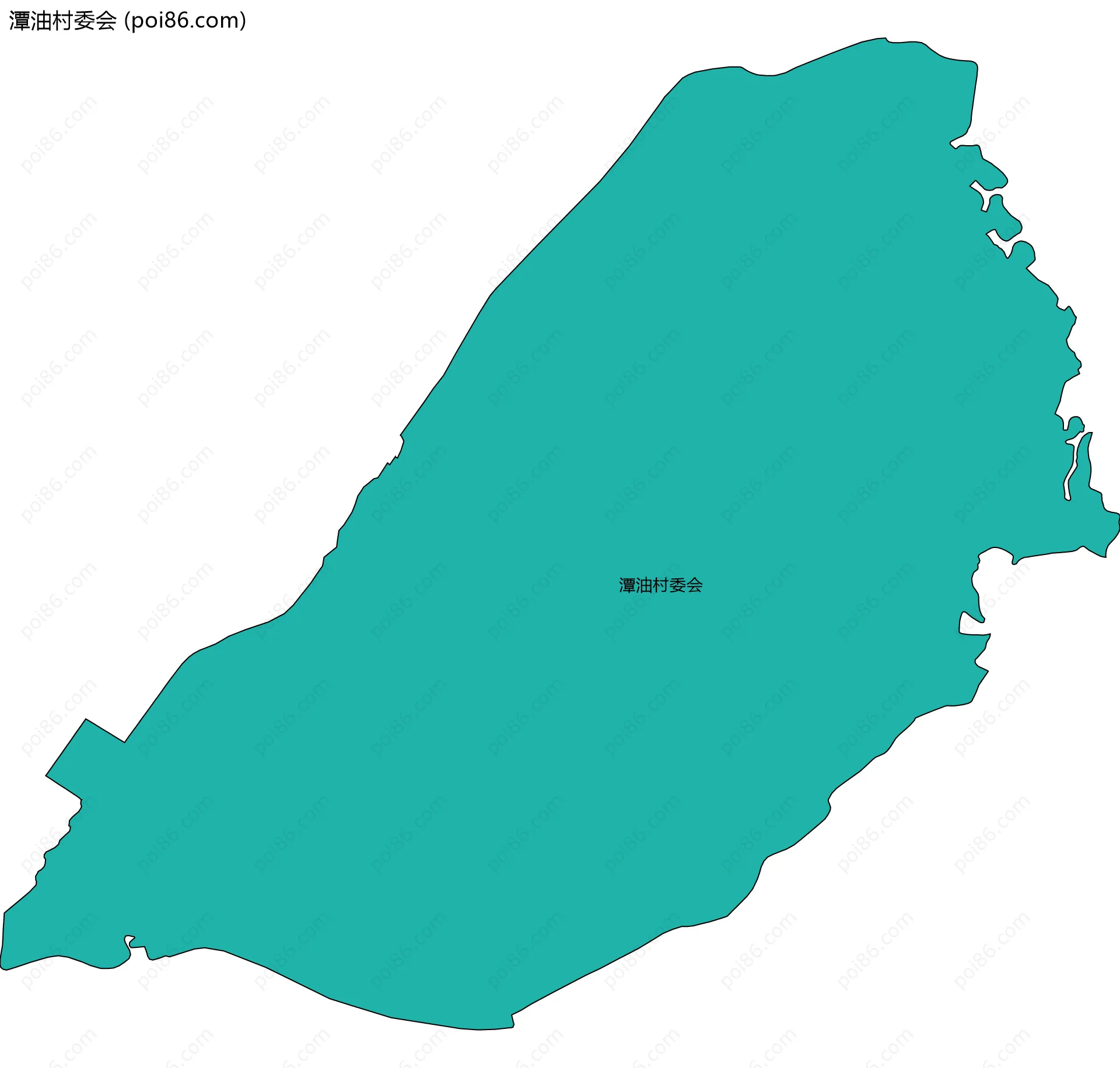 潭油村委会边界地图