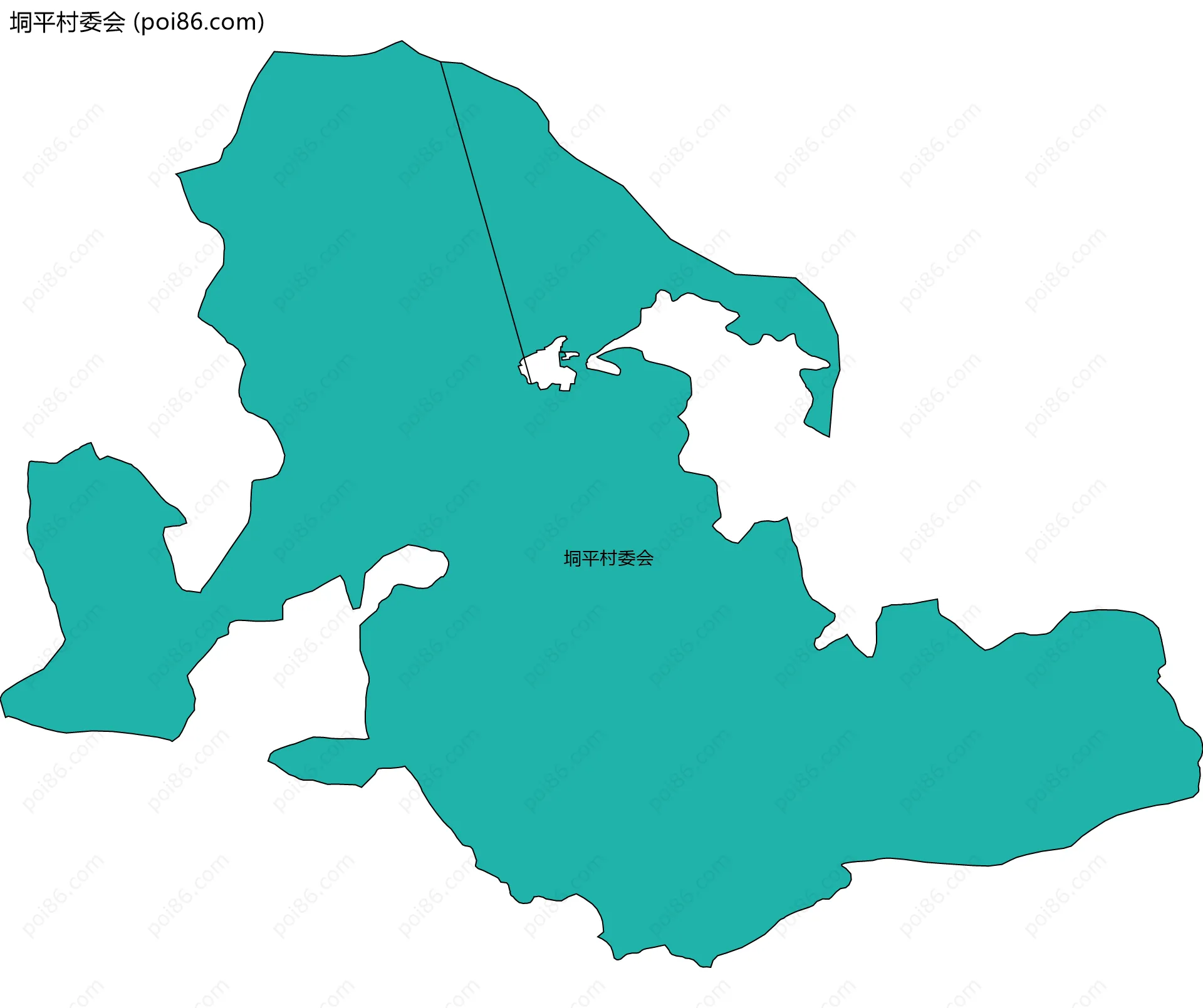 垌平村委会边界地图