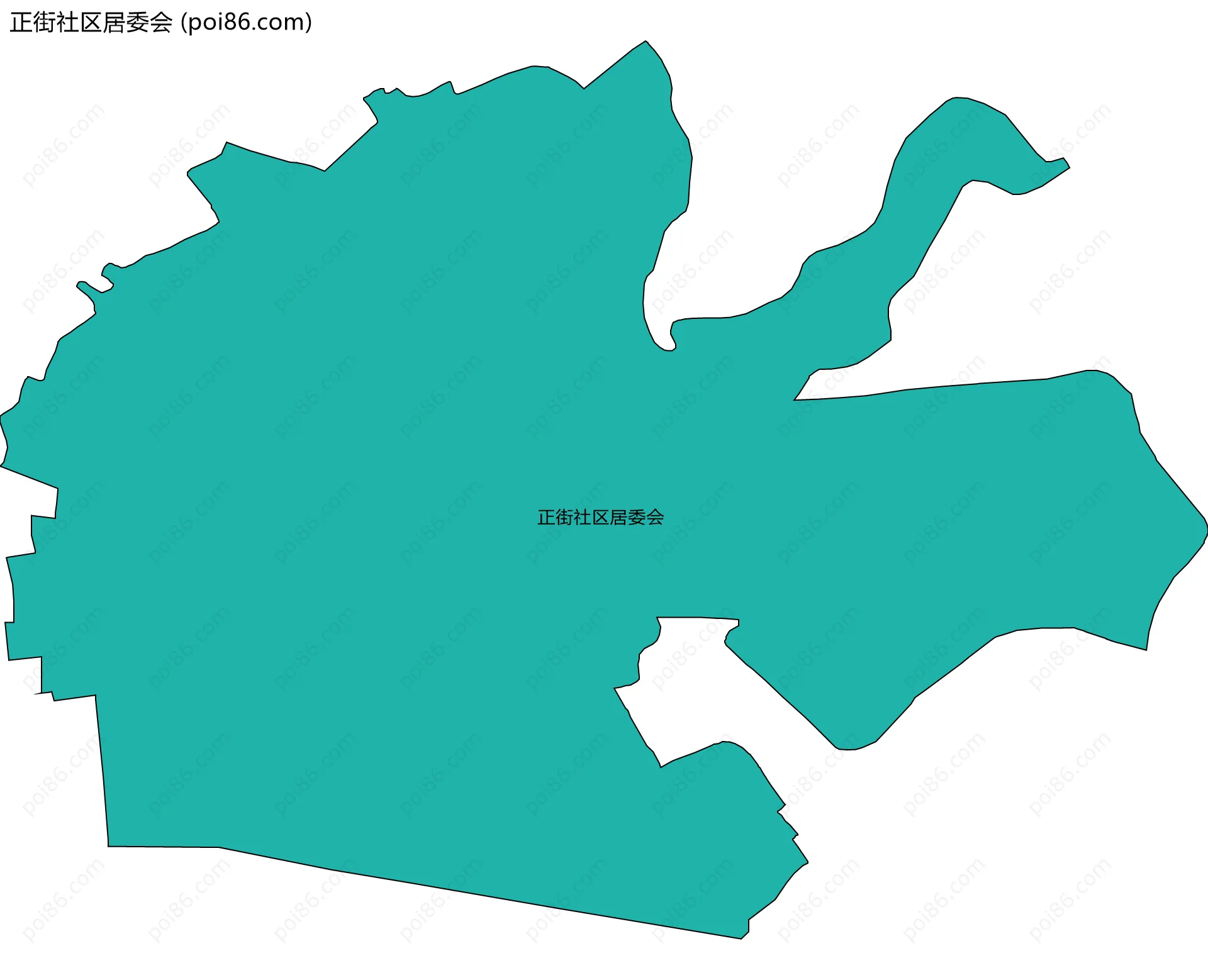 正街社区居委会边界地图