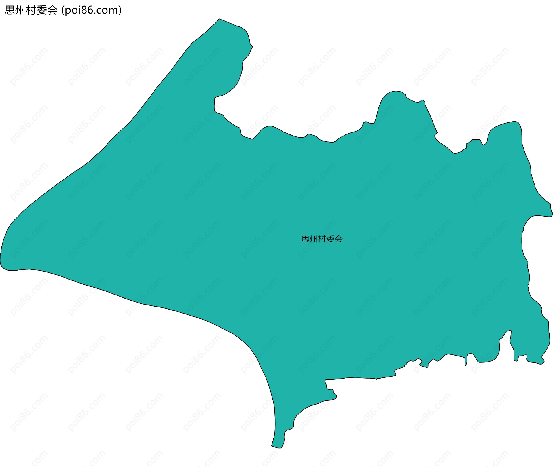 思州村委会边界地图