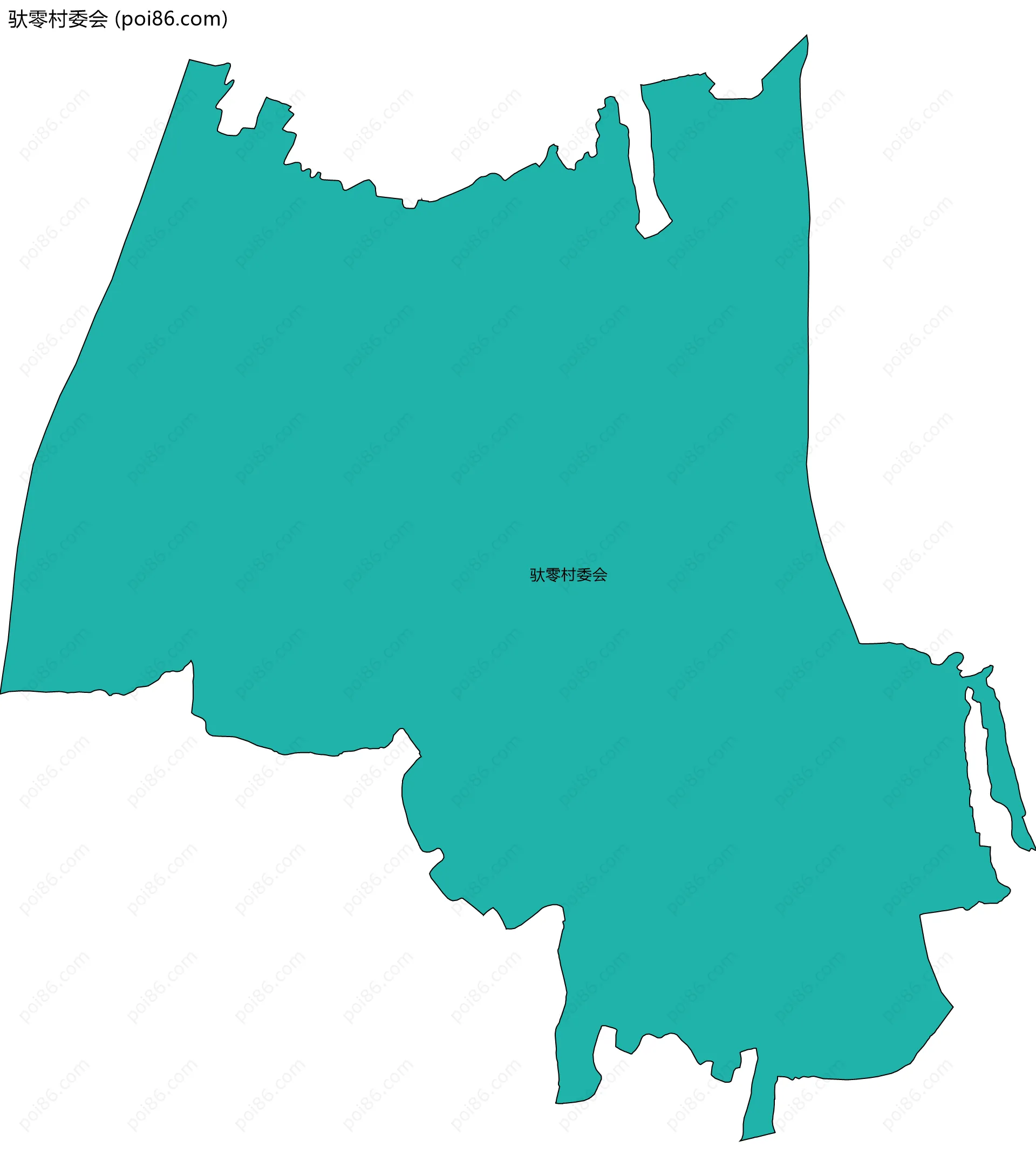驮零村委会边界地图