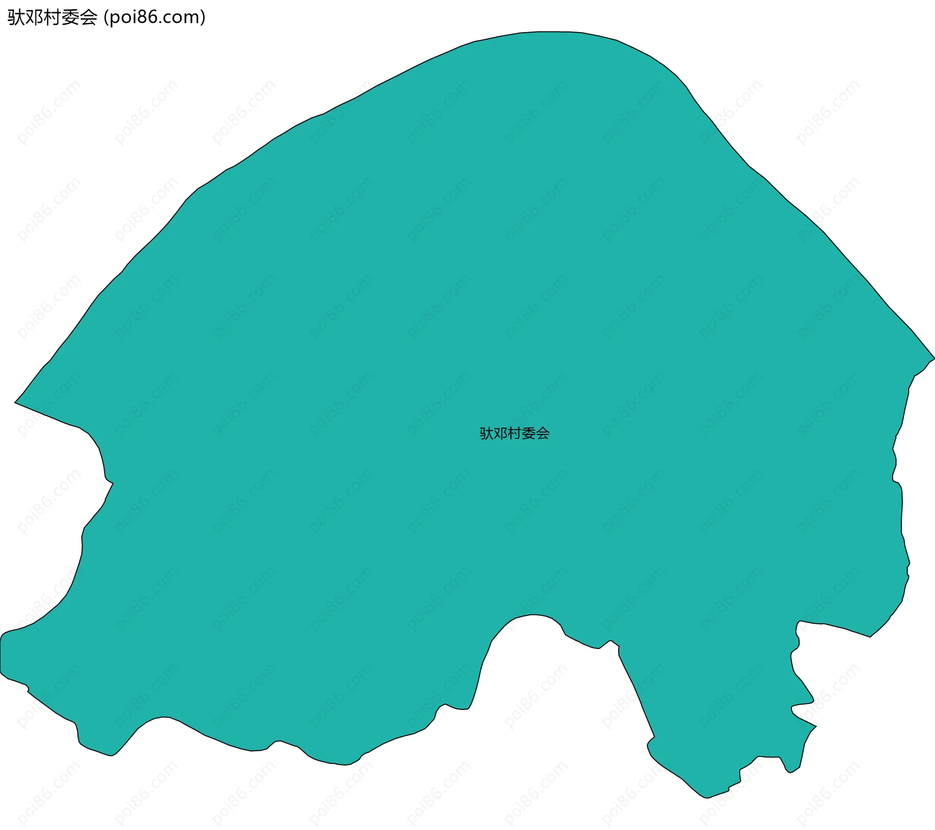 驮邓村委会边界地图