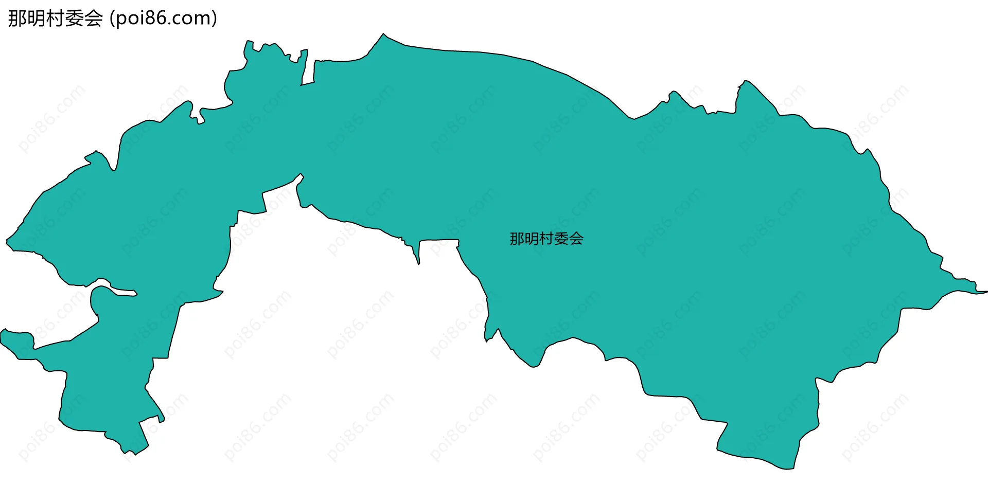 那明村委会边界地图